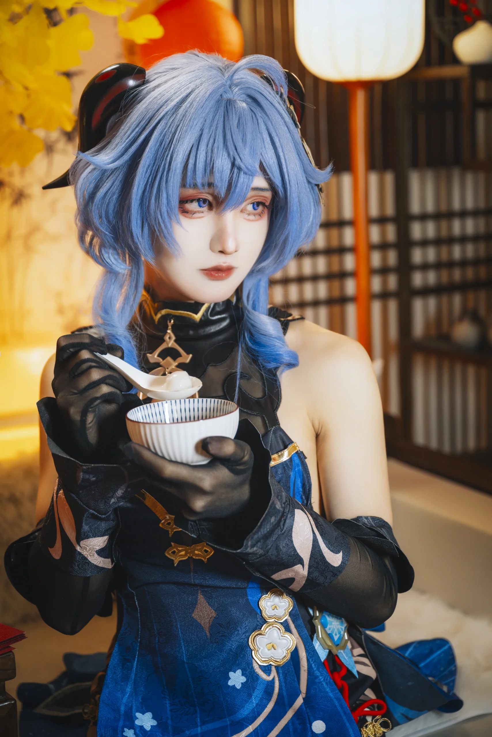 【甘雨cos】元宵佳节，琉璃百合般清冷的温柔 - 第 4 张