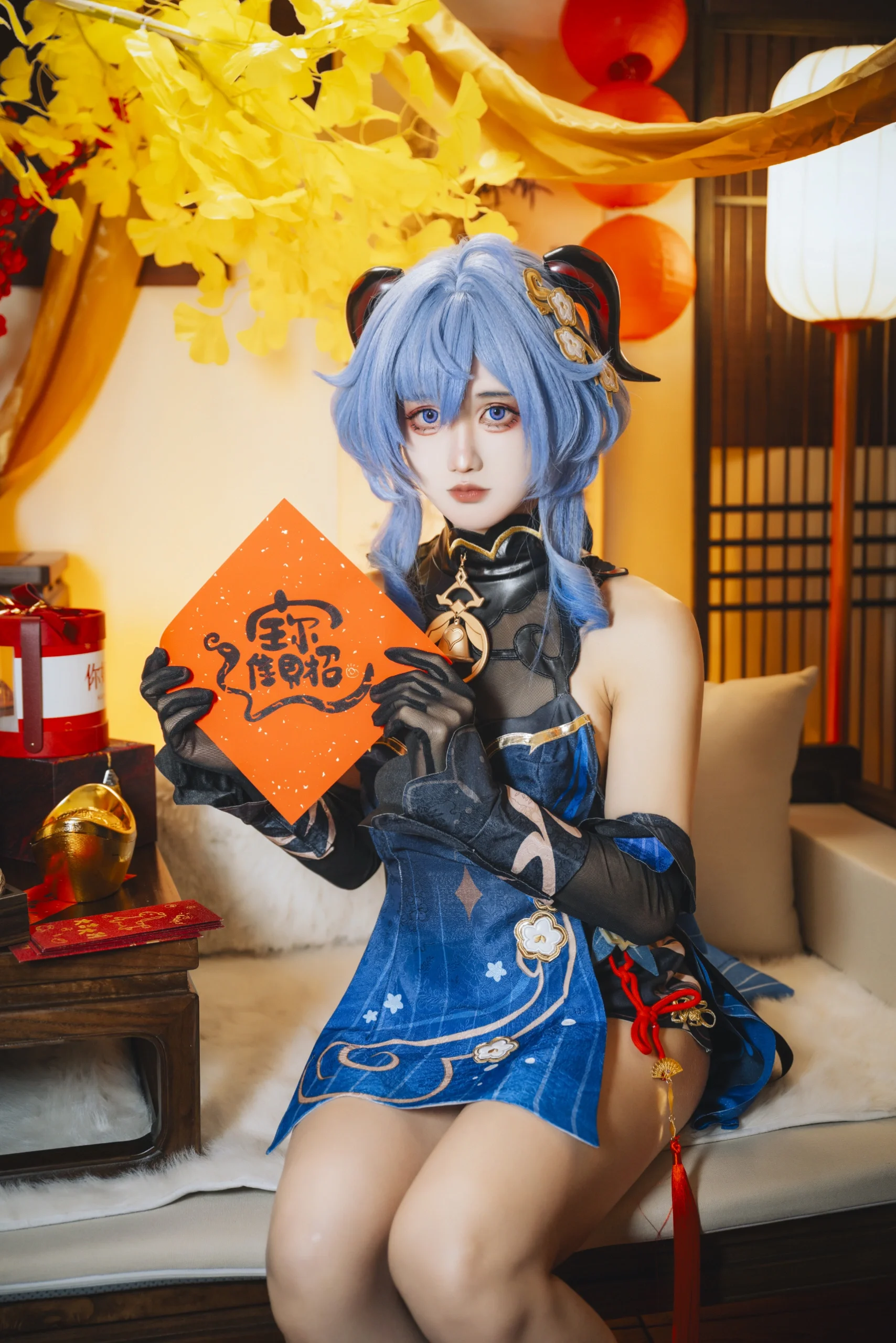 【甘雨cos】元宵佳节，琉璃百合般清冷的温柔