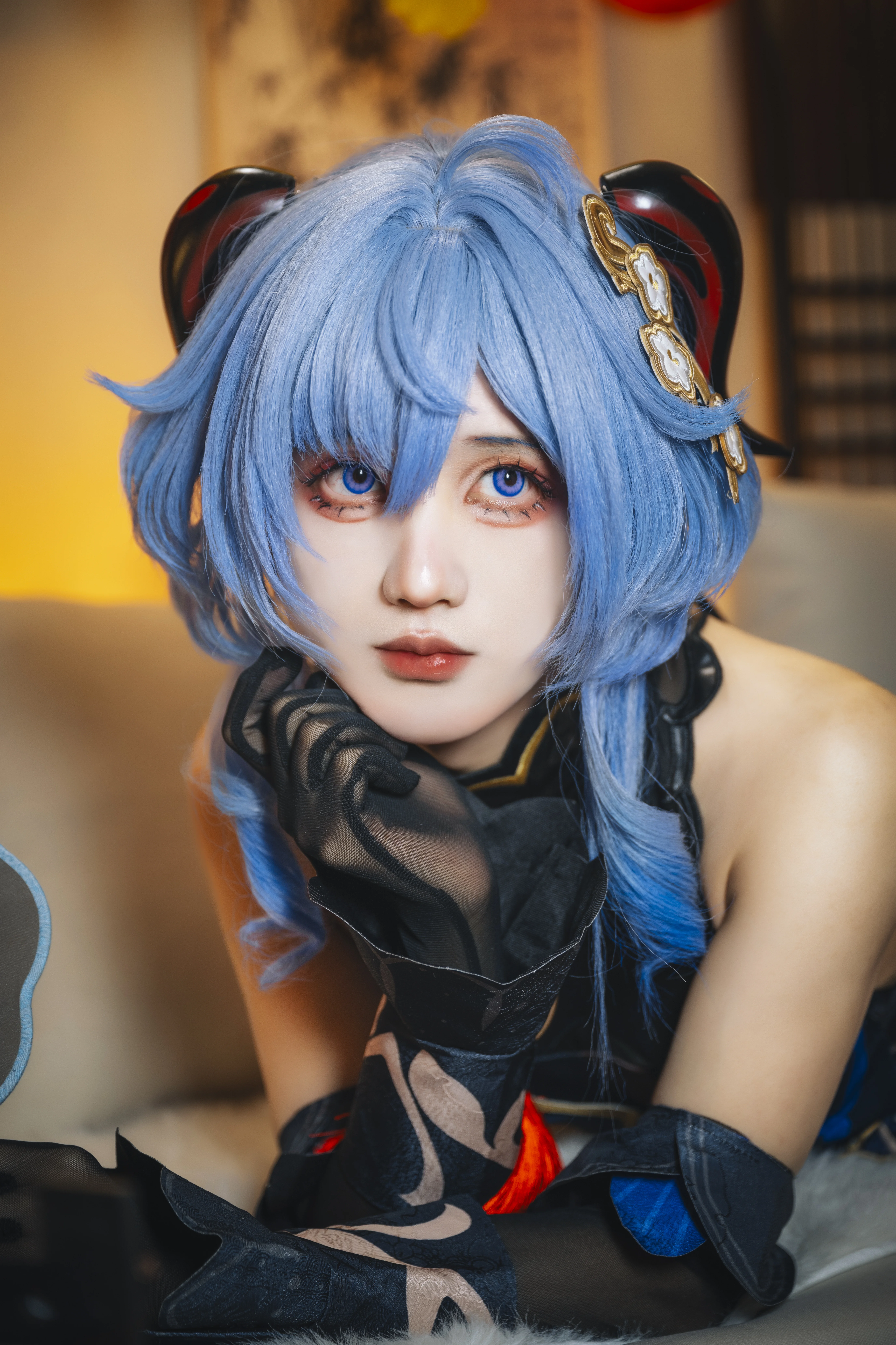 【甘雨cos】元宵佳节，琉璃百合般清冷的温柔 - 第 6 张