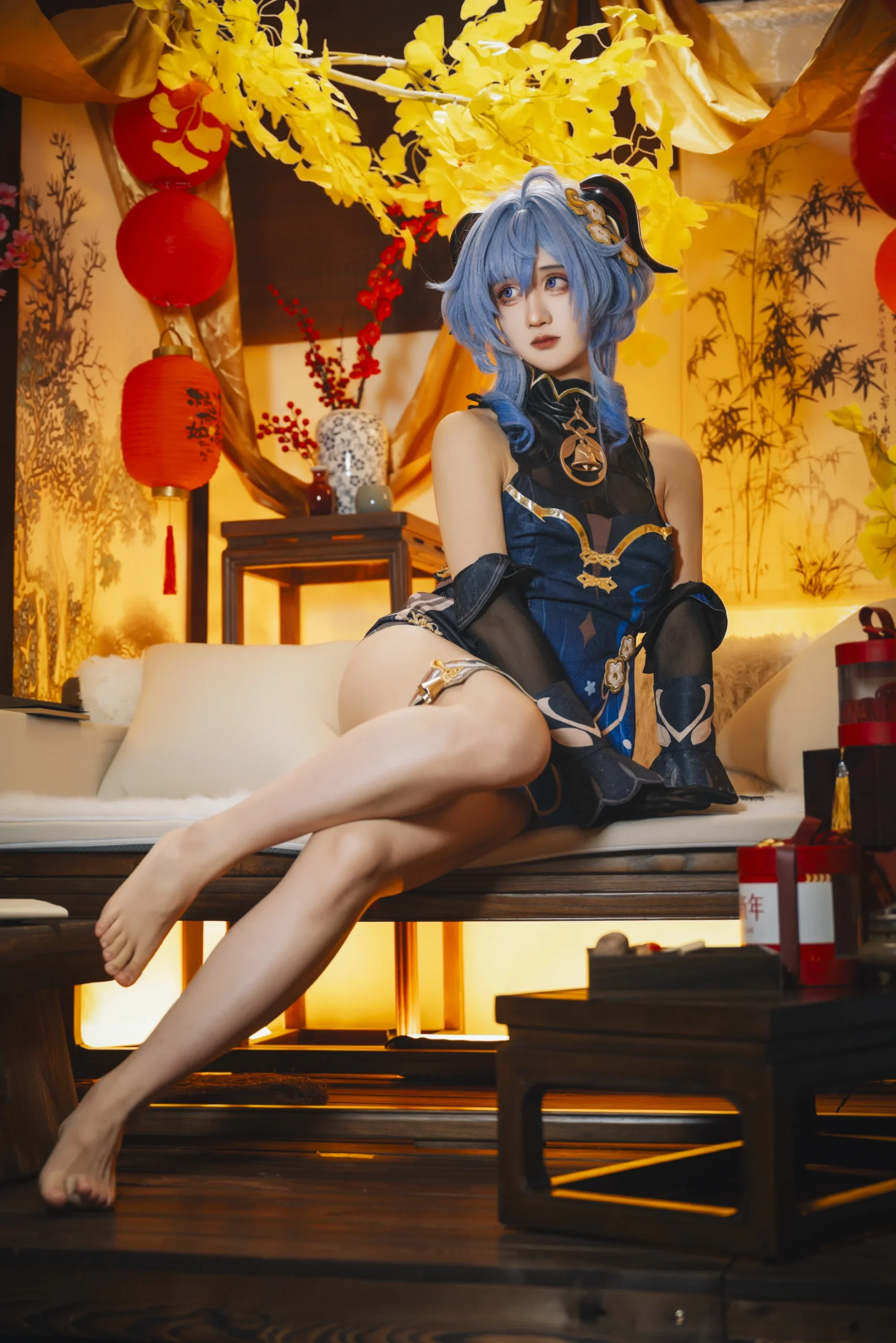 【甘雨cos】元宵佳节，琉璃百合般清冷的温柔 - 第 9 张