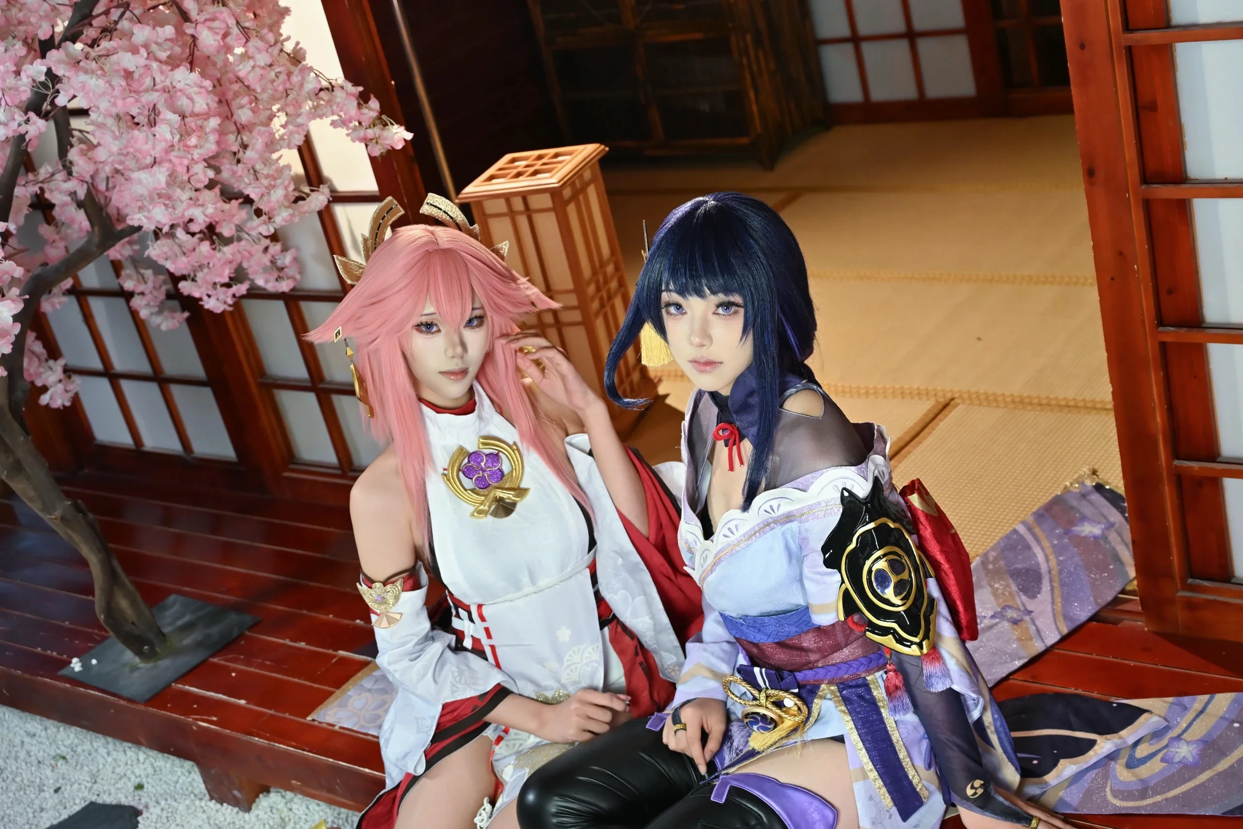 【八重神子與雷電將軍cos】鳴神組的和風神社一日