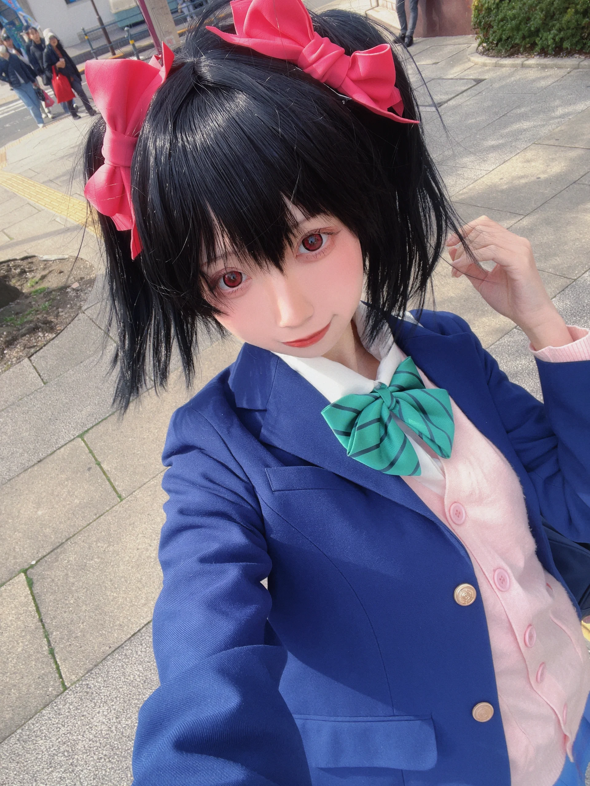 【矢泽妮可cos】春日樱花下的缪斯偶像校园写真 - 第 1 张