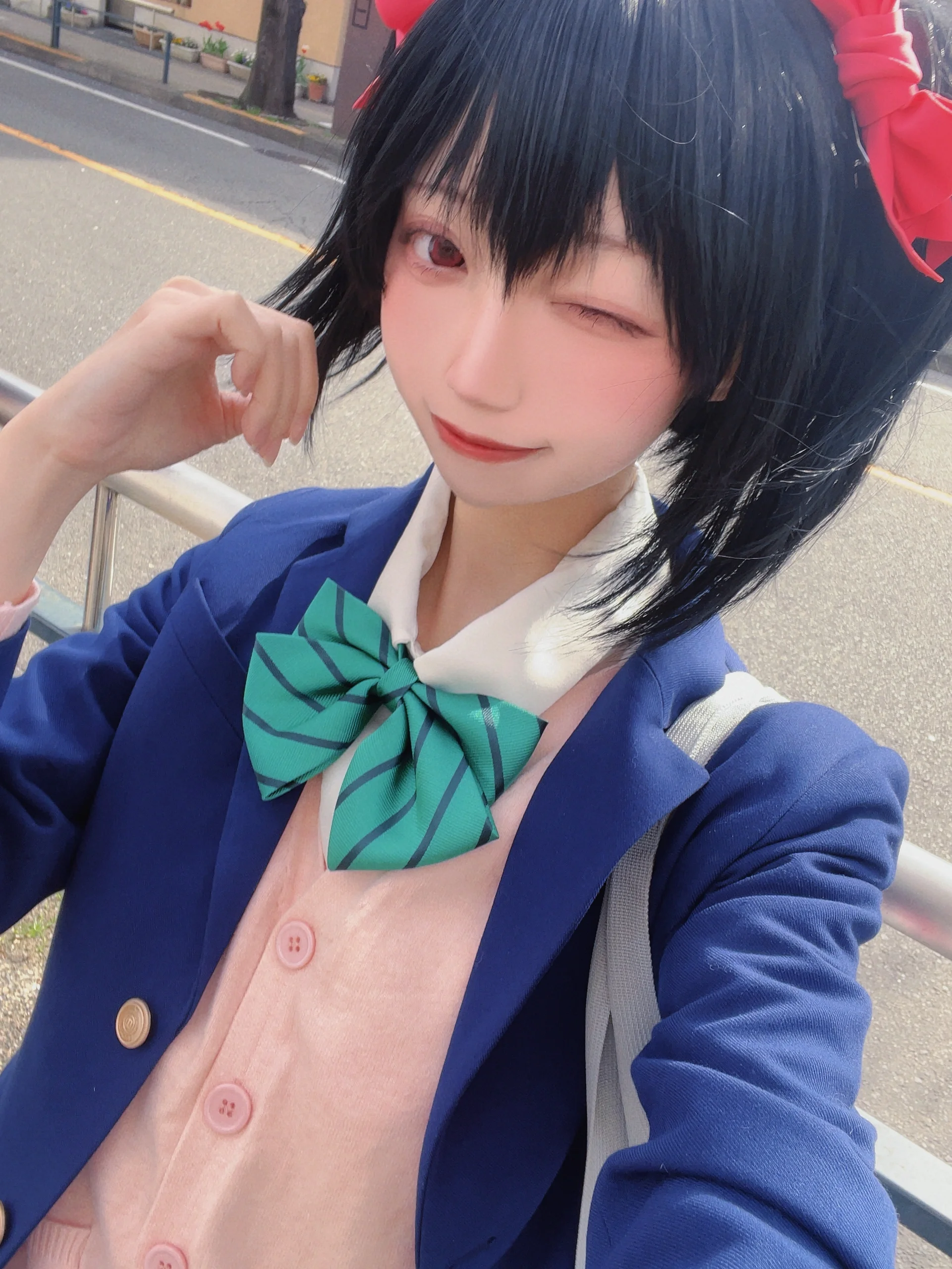 【矢泽妮可cos】春日樱花下的缪斯偶像校园写真 - 第 2 张
