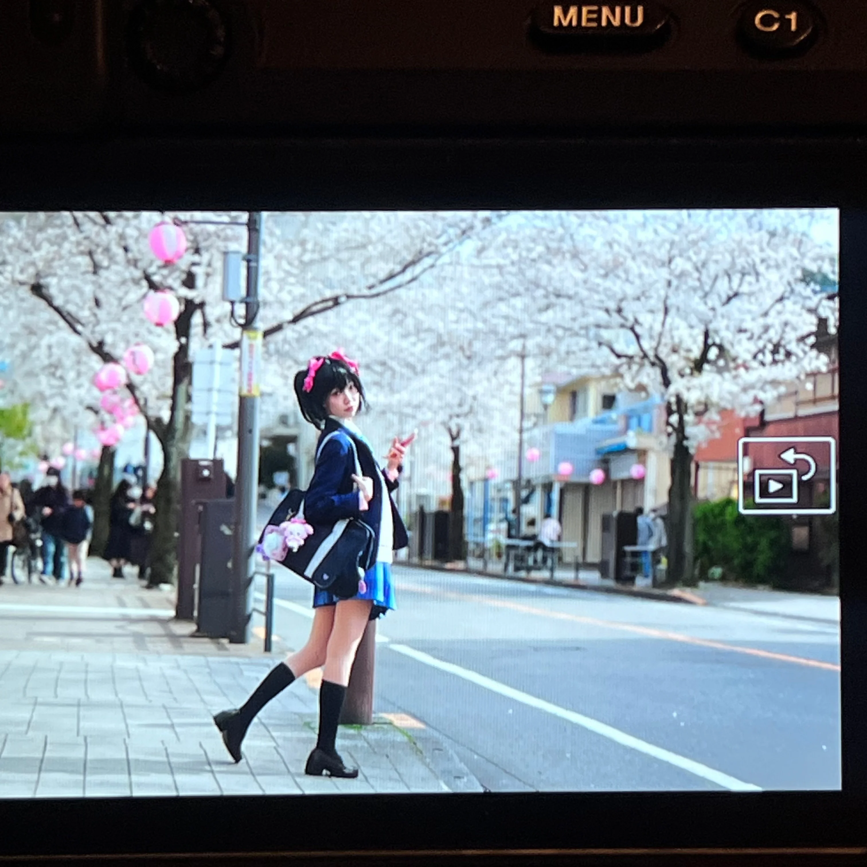 【矢泽妮可cos】春日樱花下的缪斯偶像校园写真 - 第 7 张