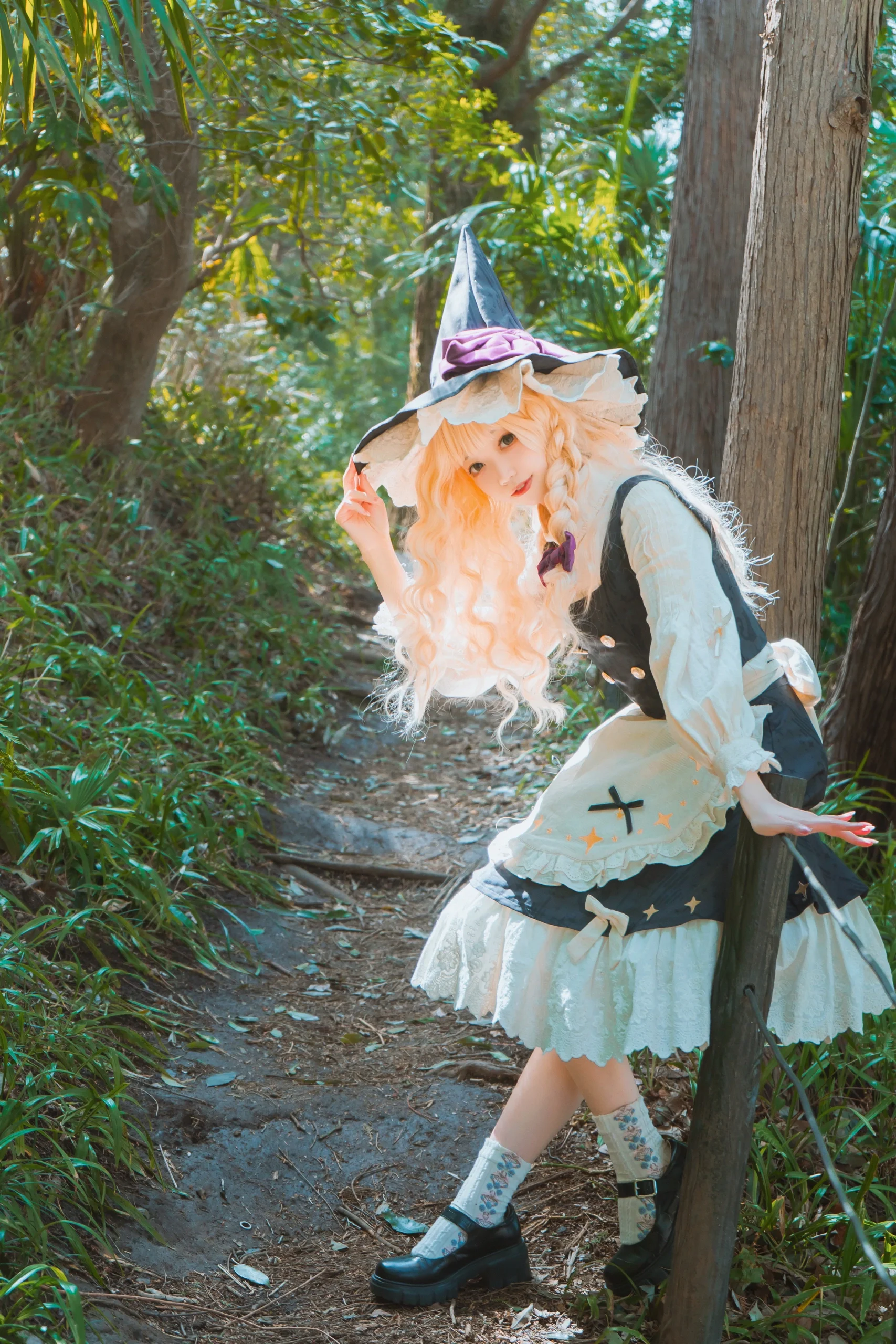 【霧雨魔理沙cos】櫻花難民上線，林間的普通魔法使