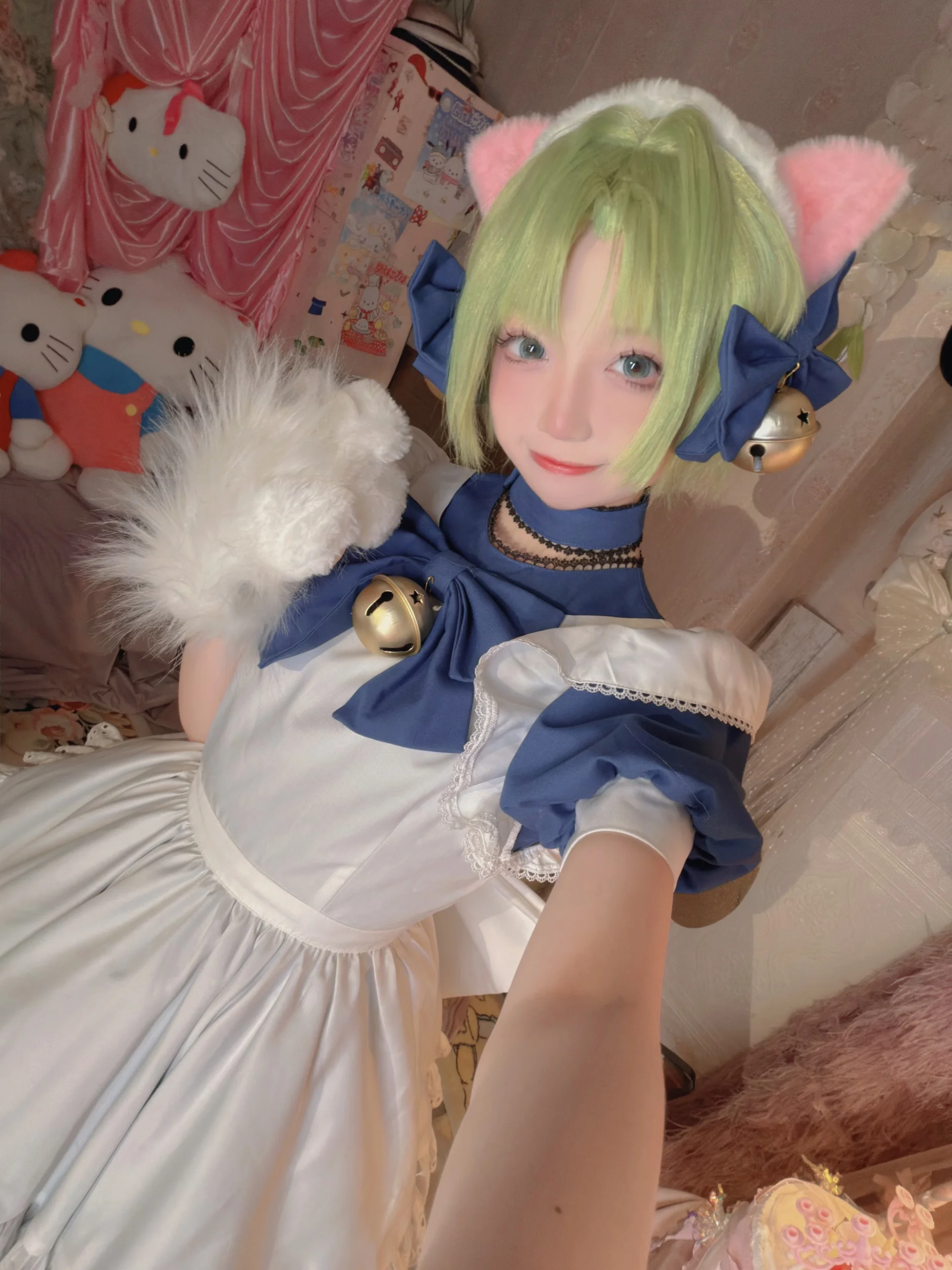 [Di Gi Charat Cosplay] Retro Catgirl Portrait Share of Di Gi Charat / Chocolat - Image 1