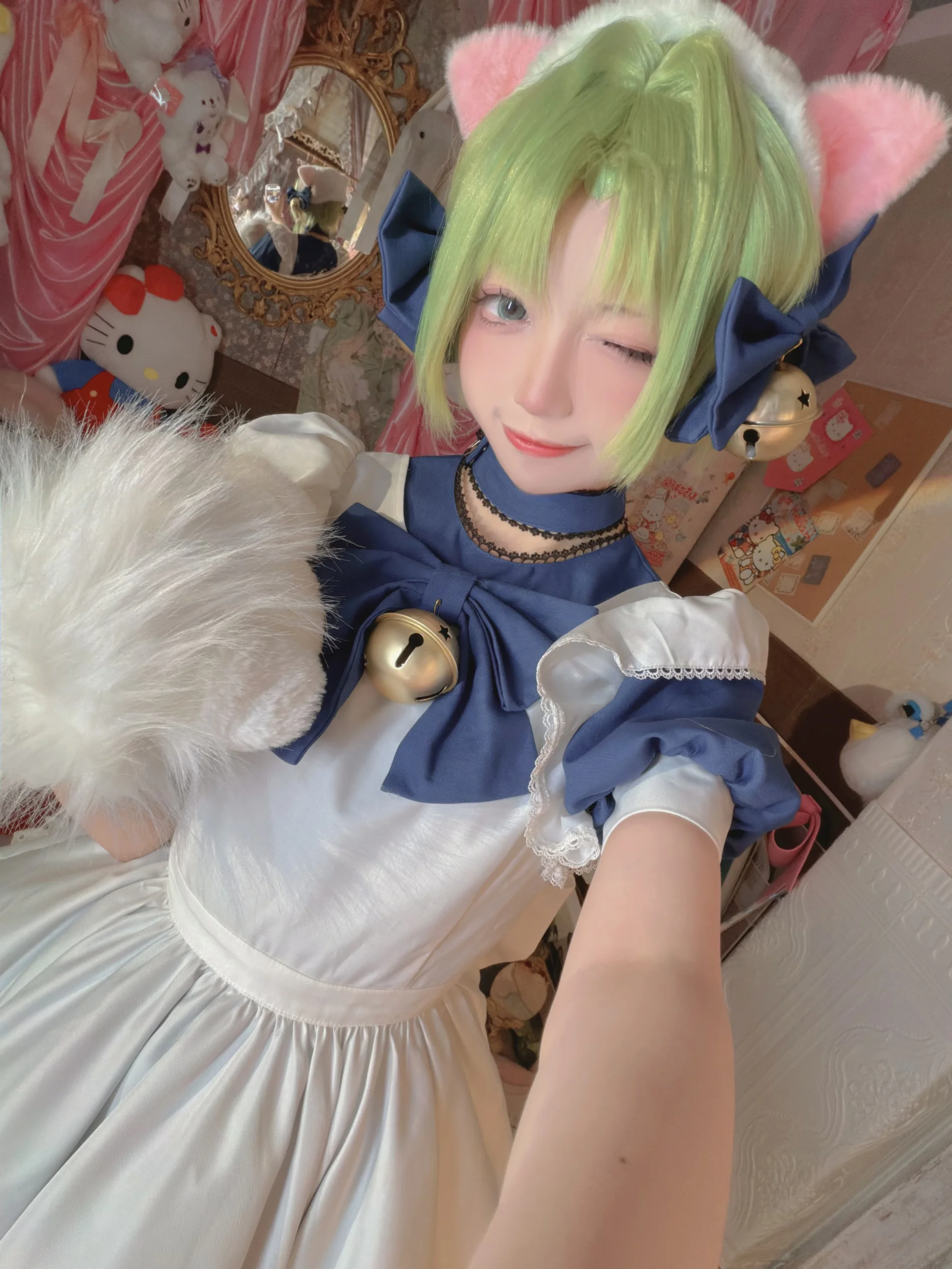 [Di Gi Charat Cosplay] Retro Catgirl Portrait Share of Di Gi Charat / Chocolat - Image 8