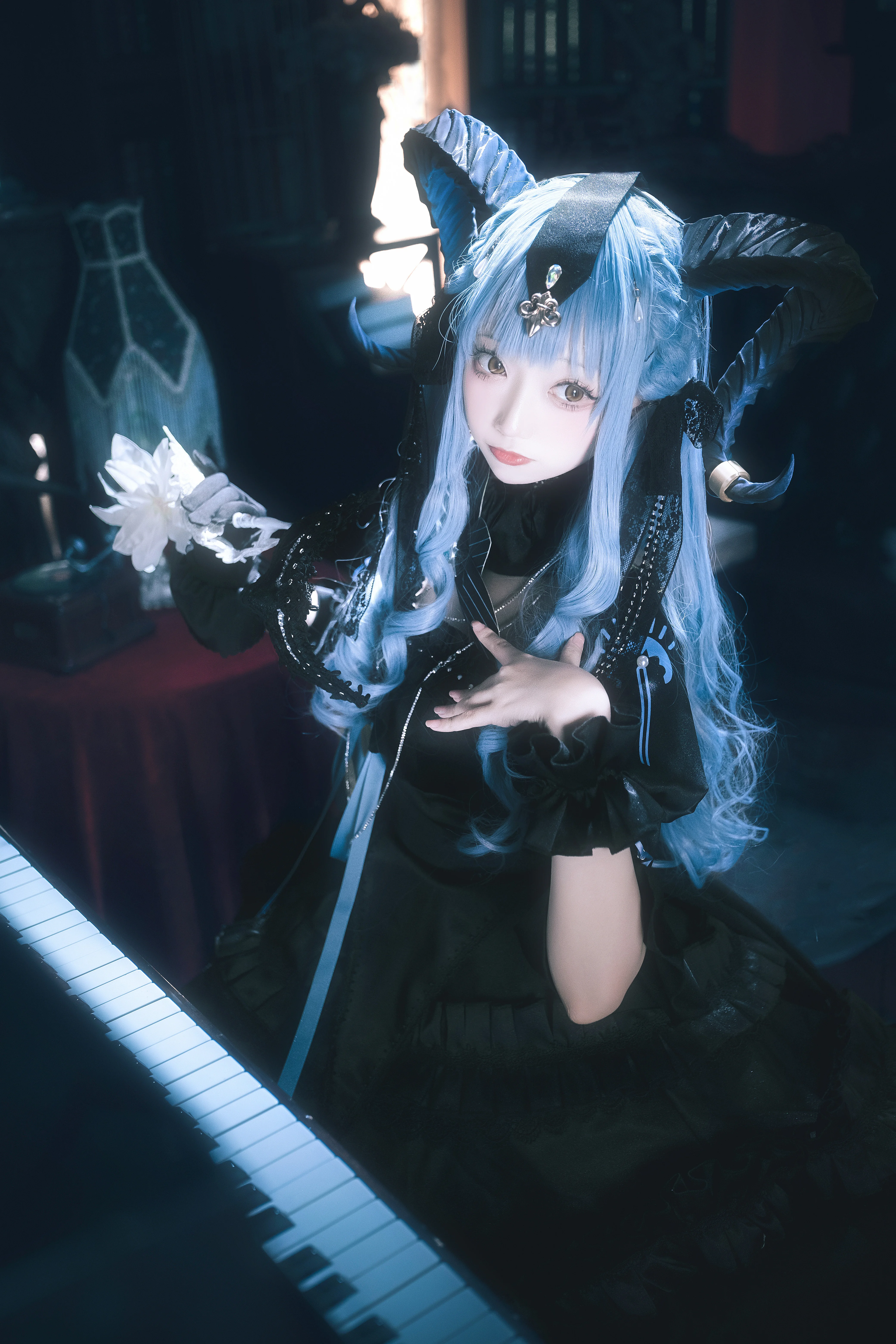 【丰川祥子cos】满月之下的黑白琴键，生日邂逅 - 第 4 张