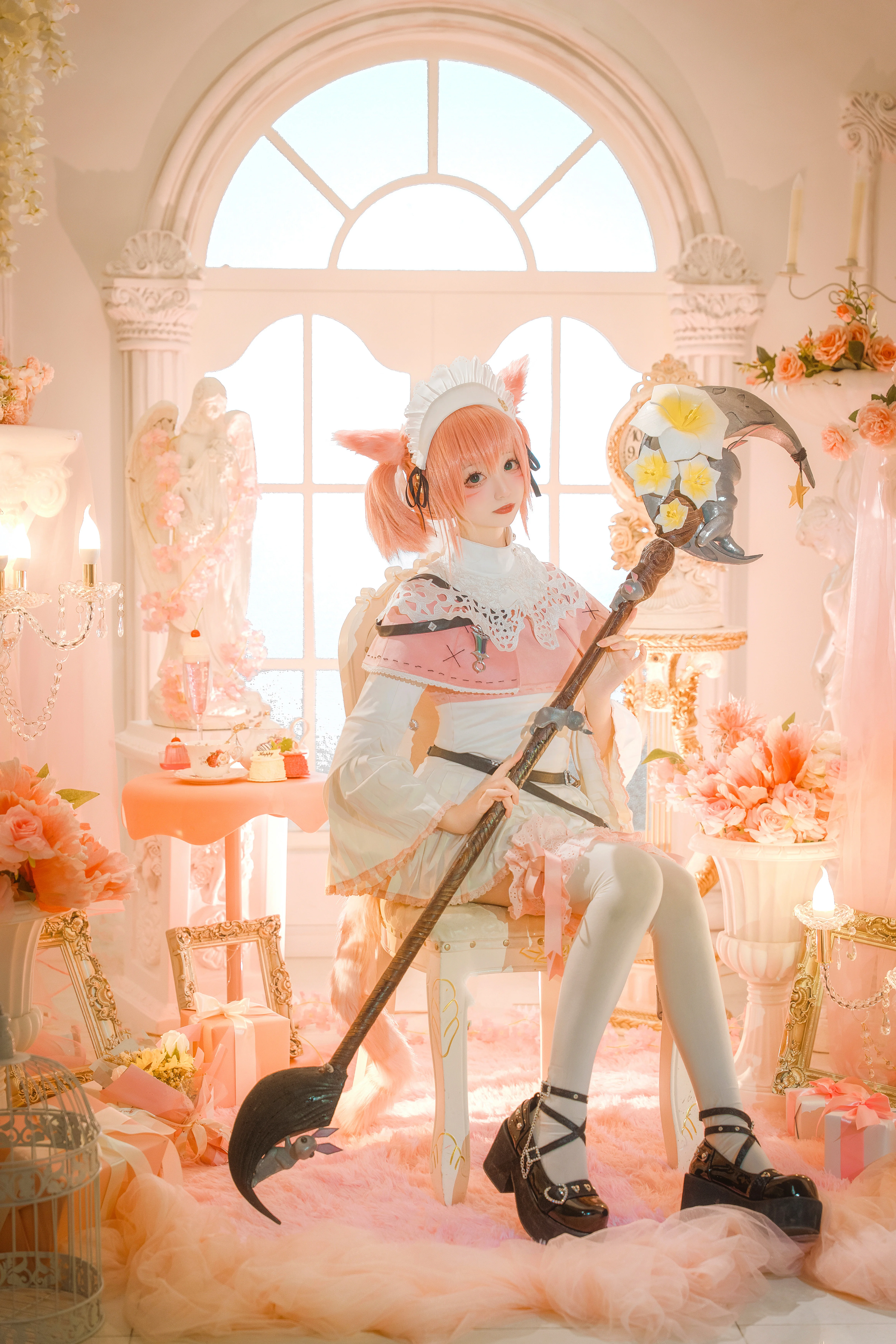 【白魔小猫cos】最终幻想14，元宵节的治愈白魔法师 - 第 3 张