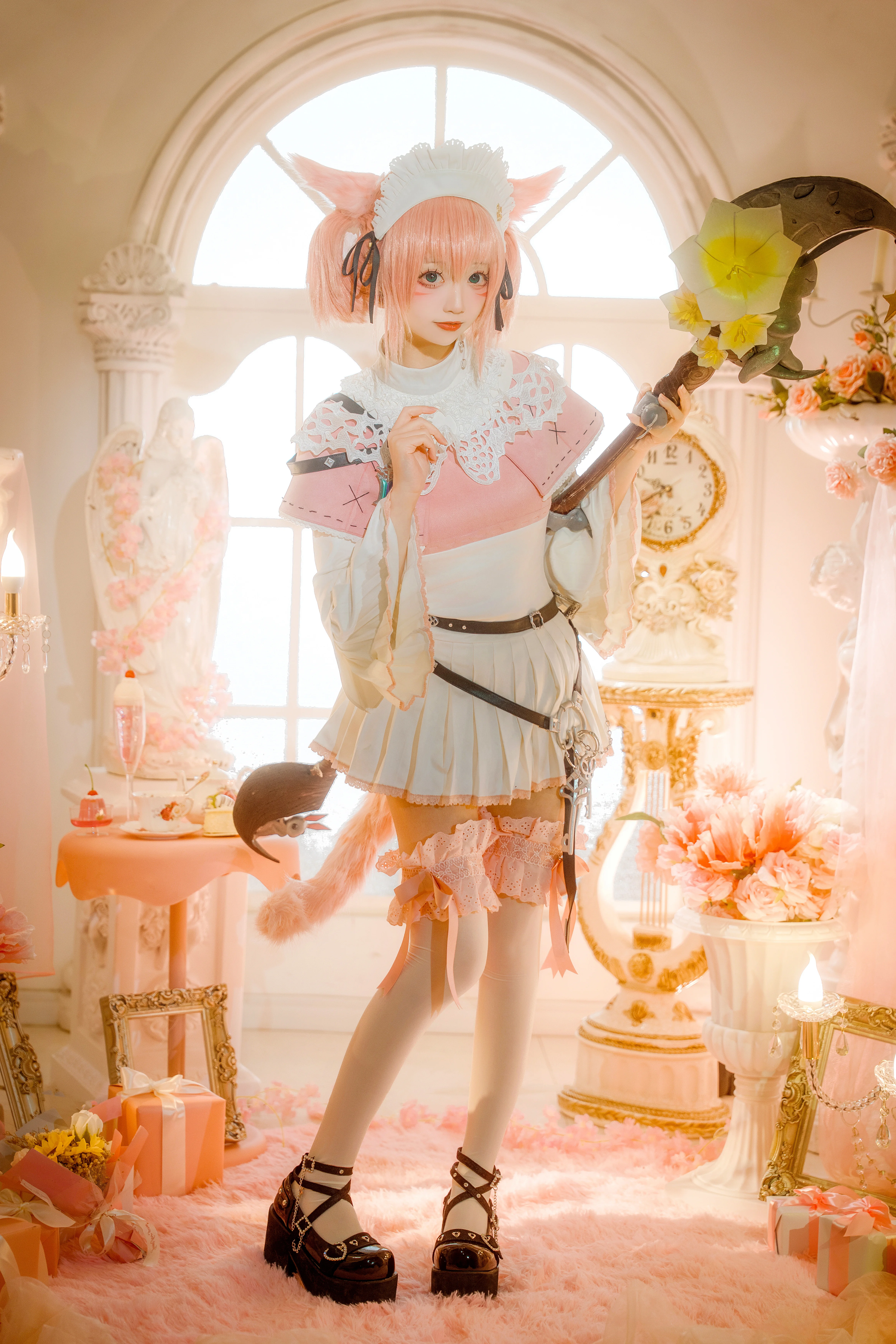【白魔小猫cos】最终幻想14，元宵节的治愈白魔法师 - 第 5 张