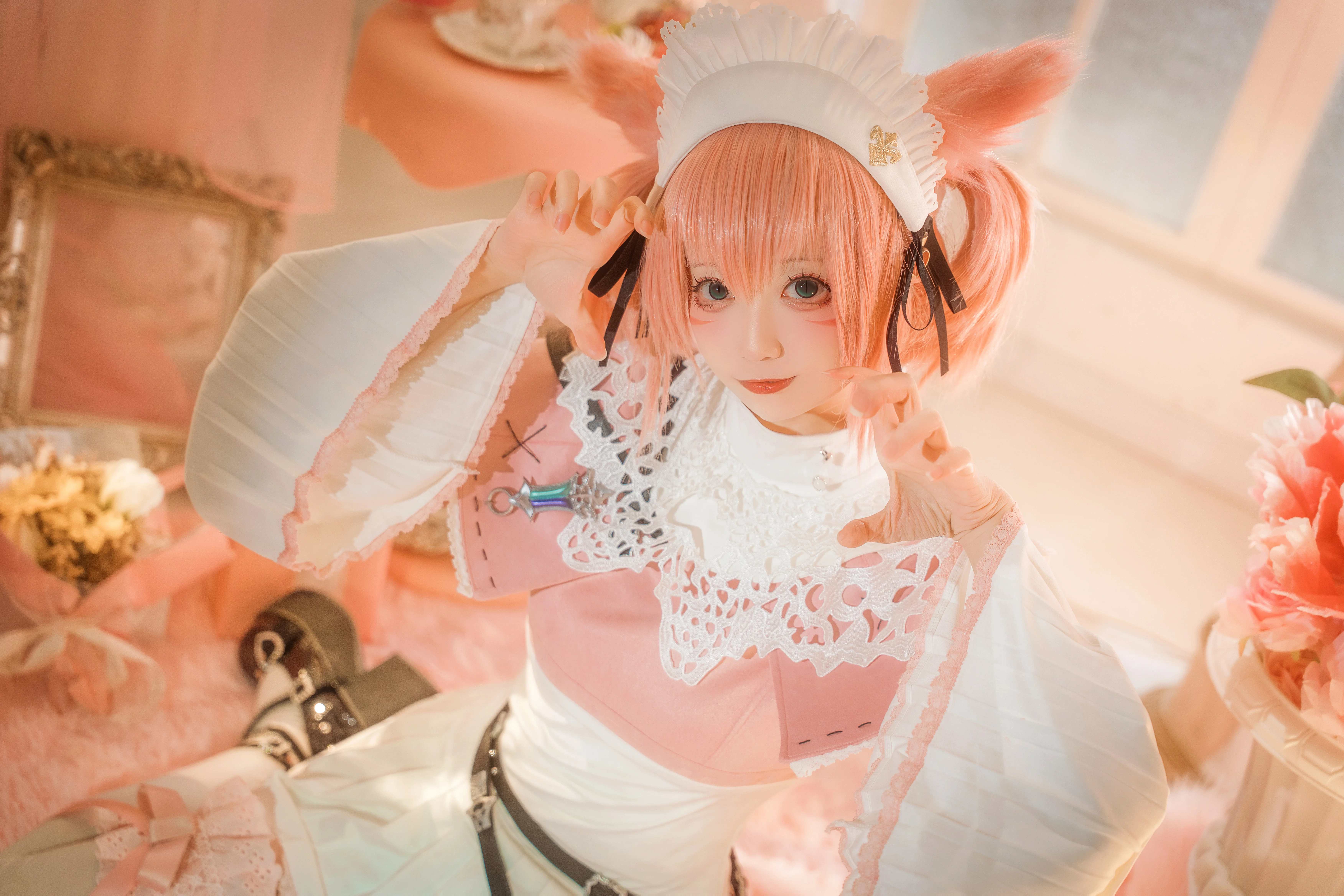【白魔小猫cos】最终幻想14，元宵节的治愈白魔法师 - 第 6 张