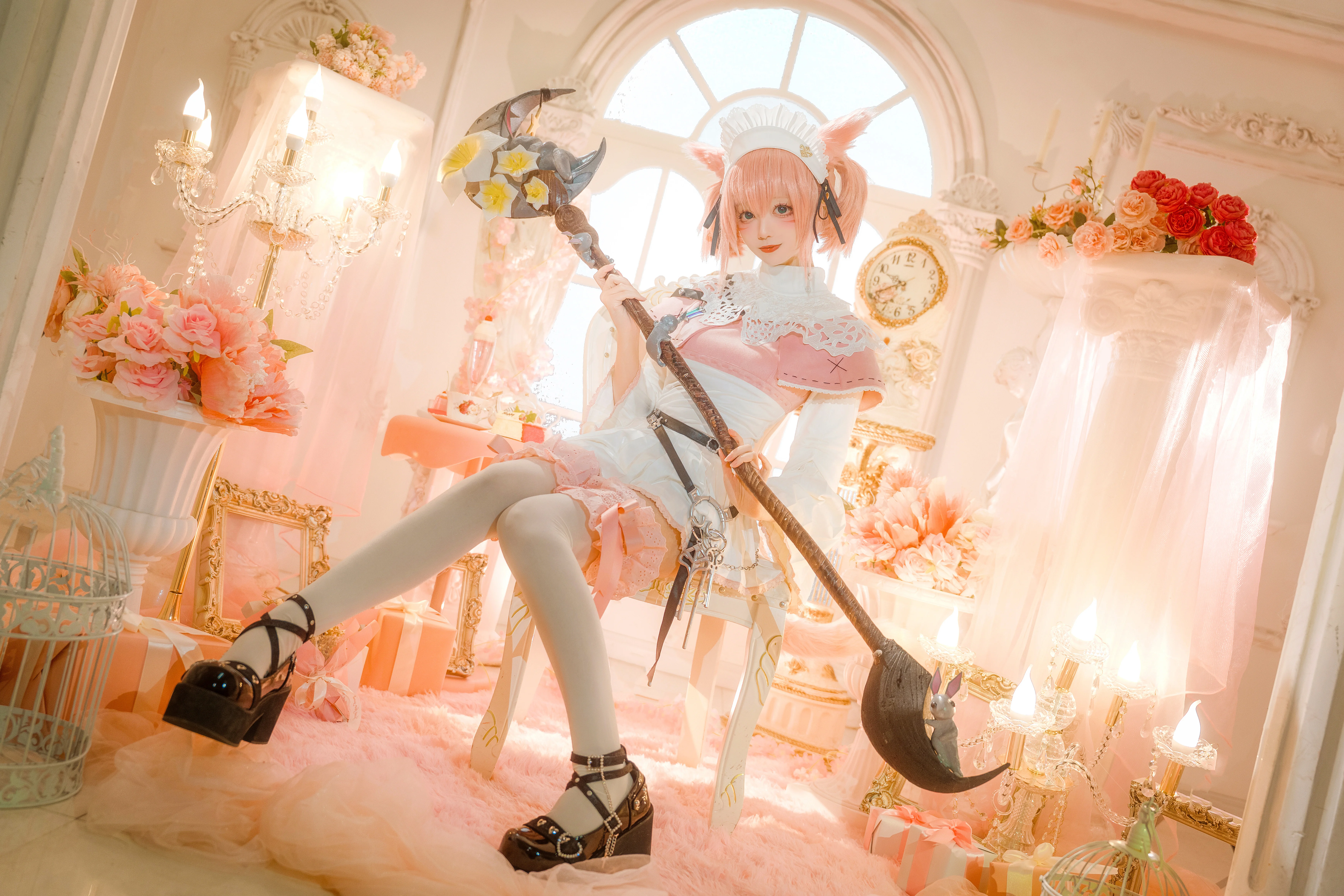 【白魔小猫cos】最终幻想14，元宵节的治愈白魔法师 - 第 7 张