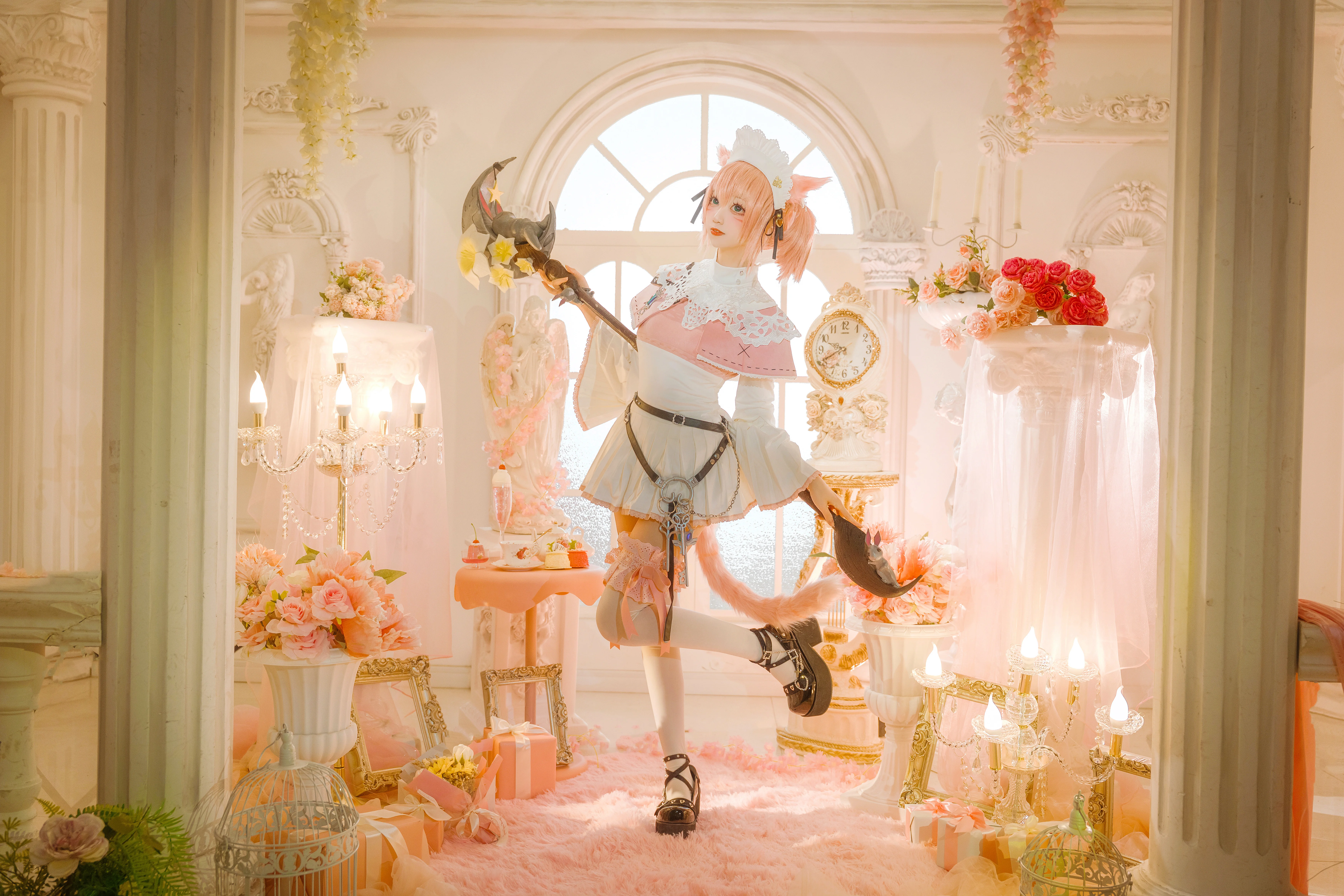 【白魔小猫cos】最终幻想14，元宵节的治愈白魔法师 - 第 8 张