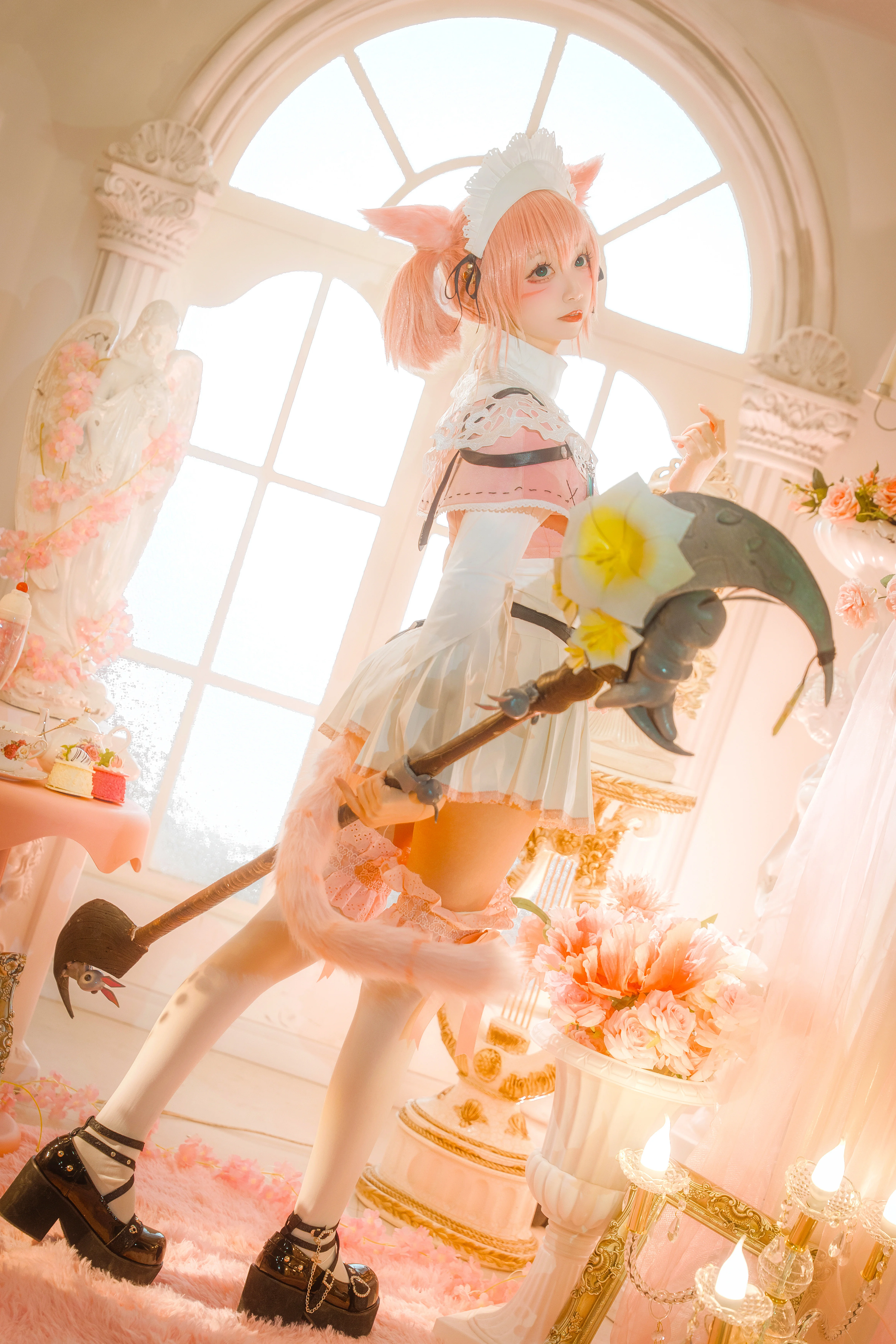 【白魔小猫cos】最终幻想14，元宵节的治愈白魔法师 - 第 9 张