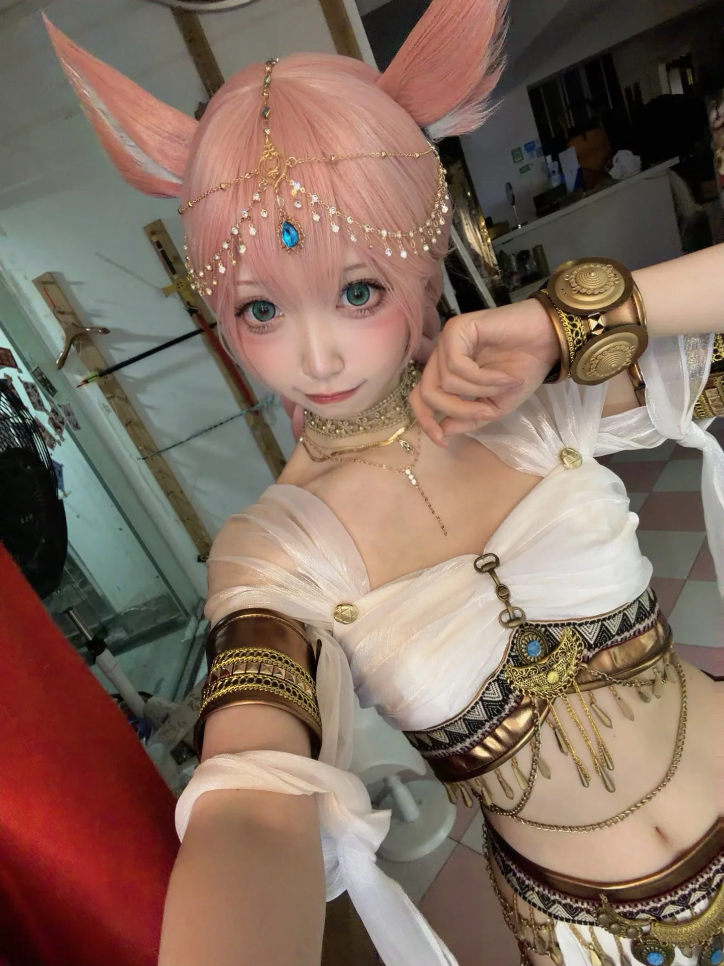 【最终幻想14cos】异域风情猫娘，摇摆至上的奇妙变装