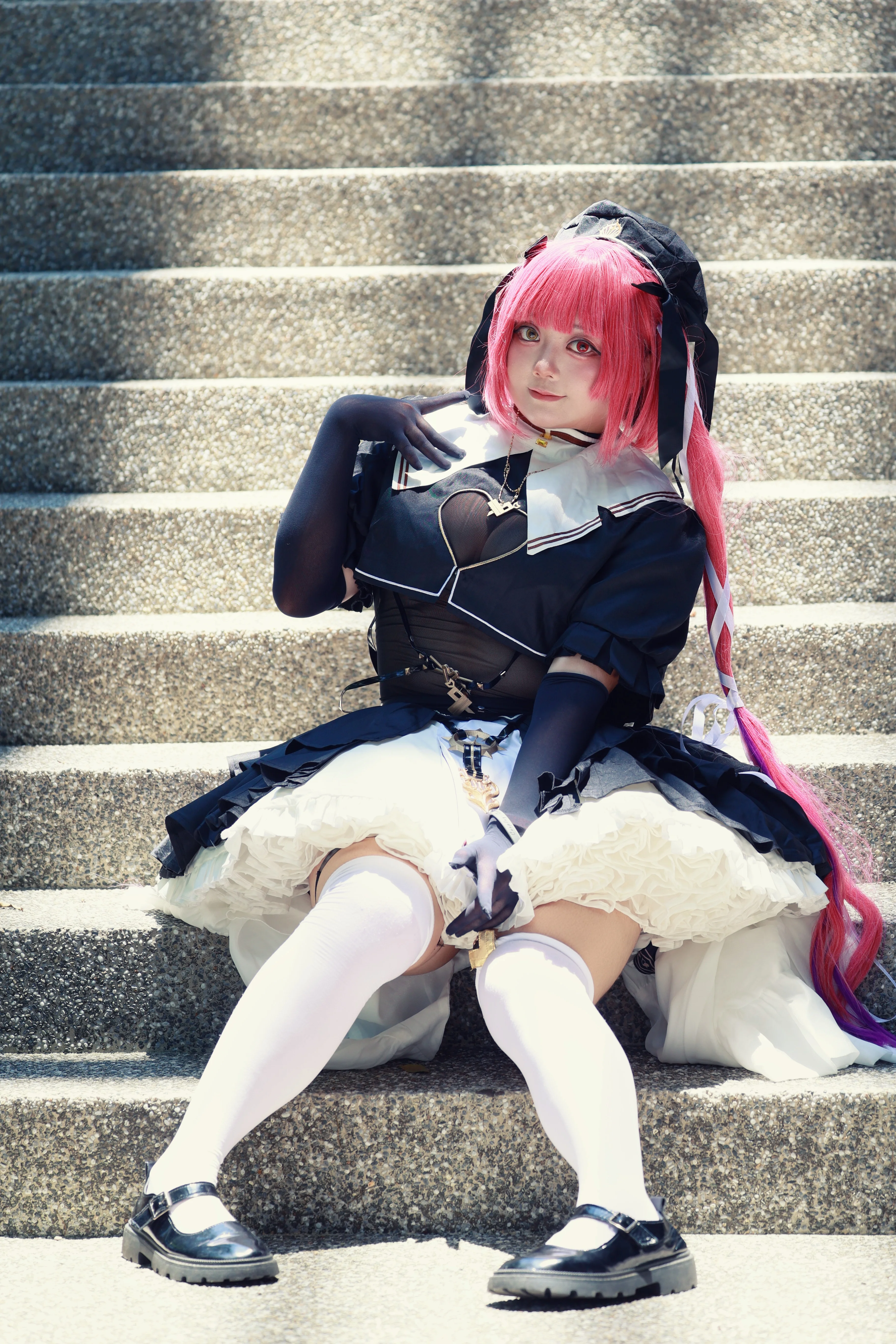 【宝钟玛琳cos】Ahoy船长出航 hololive经典水手服造型 - 第 2 张