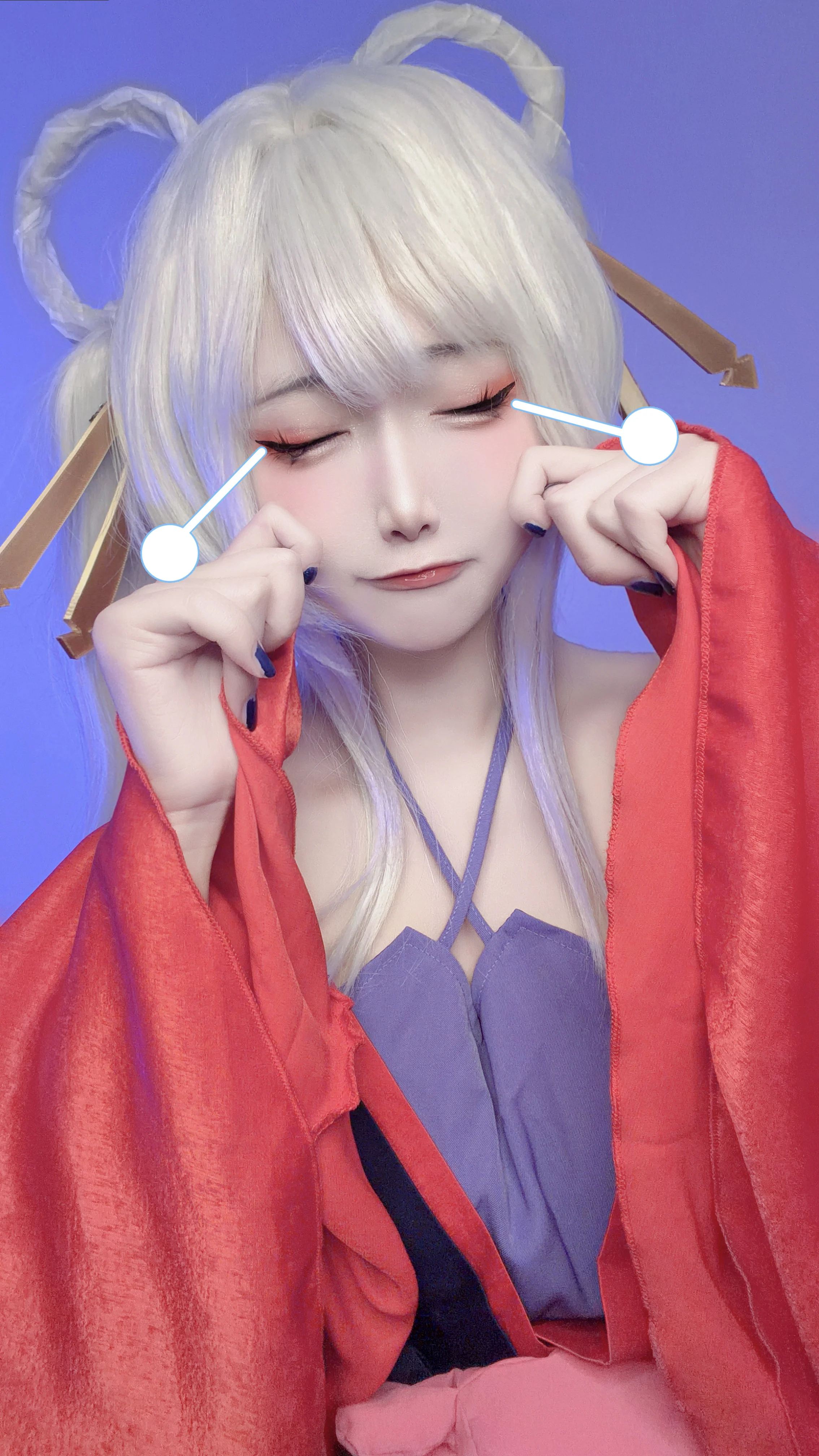 【月見八千代cos】超時空輝夜姬中純白與硃紅的視覺搭配 - 第 4 張