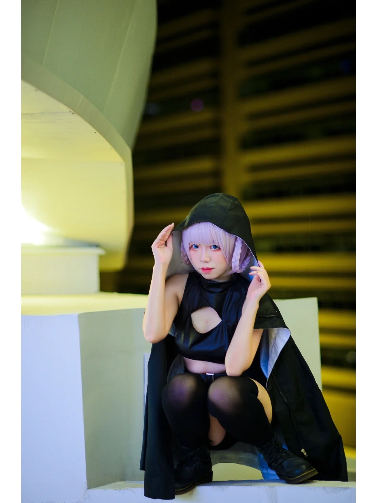 【七草荠cos】彻夜之歌的午夜漫步，捕捉冷色调夜游感 - 第 1 张