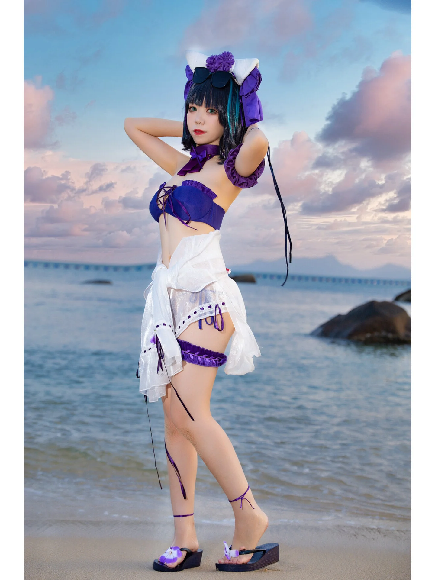 【柴郡cos】碧蓝航线夏日海边的灵动瞬间 - 第 1 张