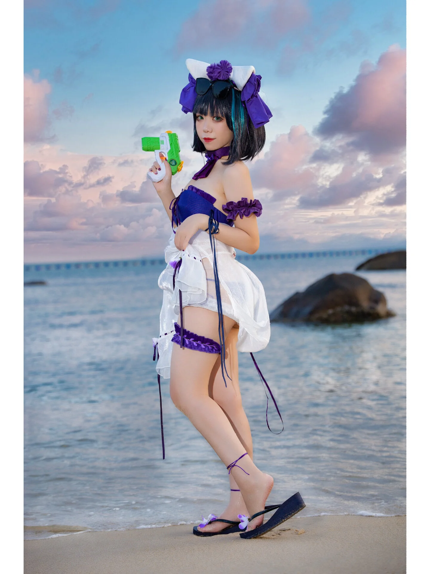 【柴郡cos】碧蓝航线夏日海边的灵动瞬间 - 第 2 张