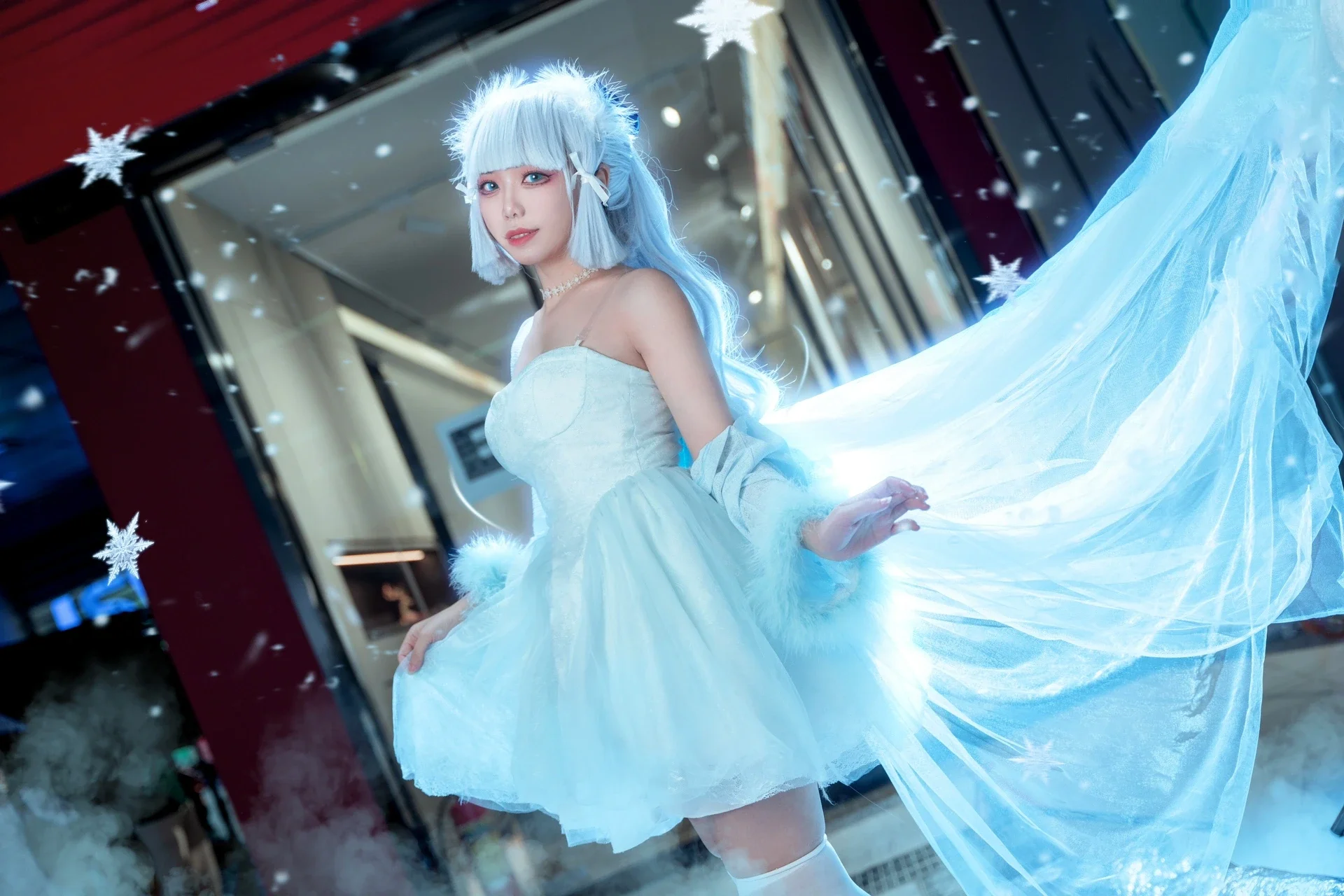 【神里绫华cos】白鹭公主换上冰雪新礼服 - 第 2 张