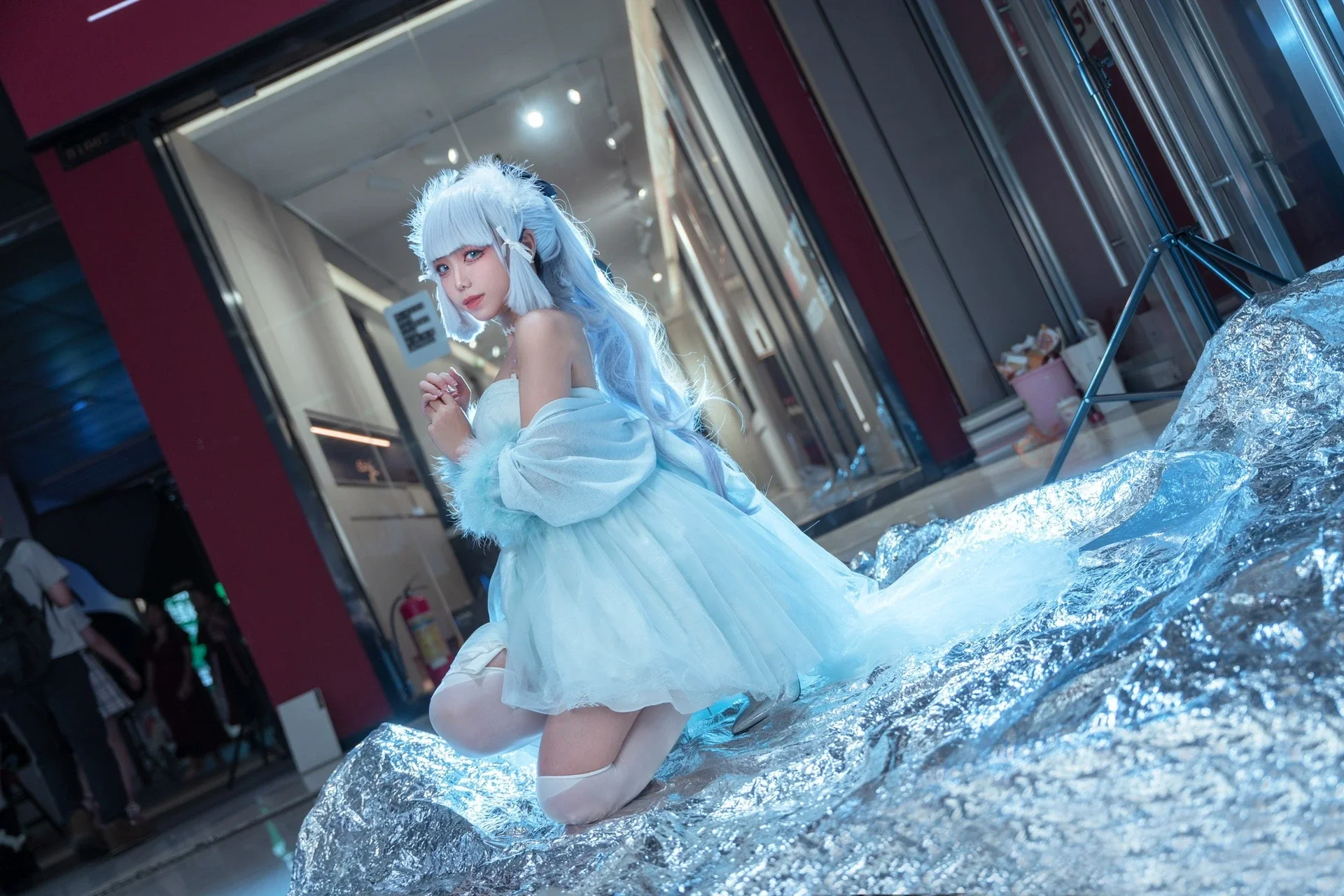 【神里绫华cos】白鹭公主换上冰雪新礼服 - 第 5 张