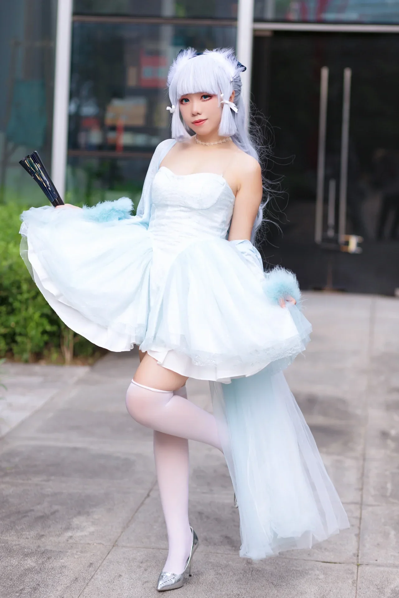 【神里绫华cos】原神神里家大小姐的冰系礼服参上 - 第 4 张