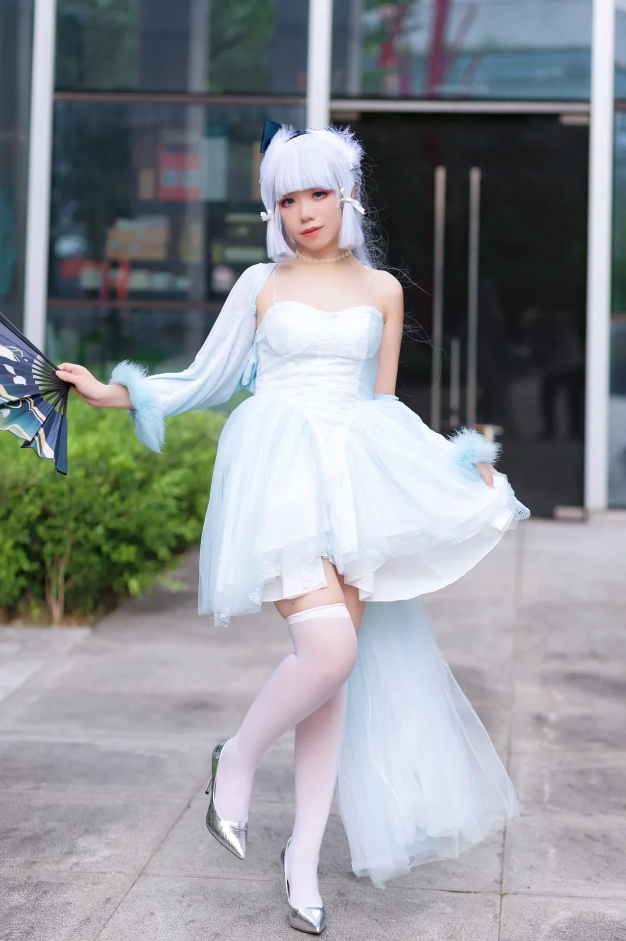 【神里绫华cos】原神神里家大小姐的冰系礼服参上 - 第 7 张