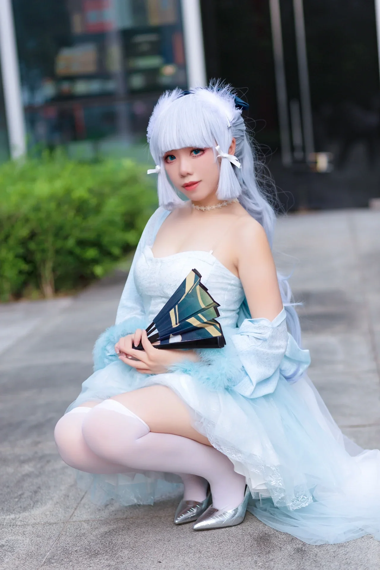 【神里绫华cos】原神神里家大小姐的冰系礼服参上 - 第 8 张