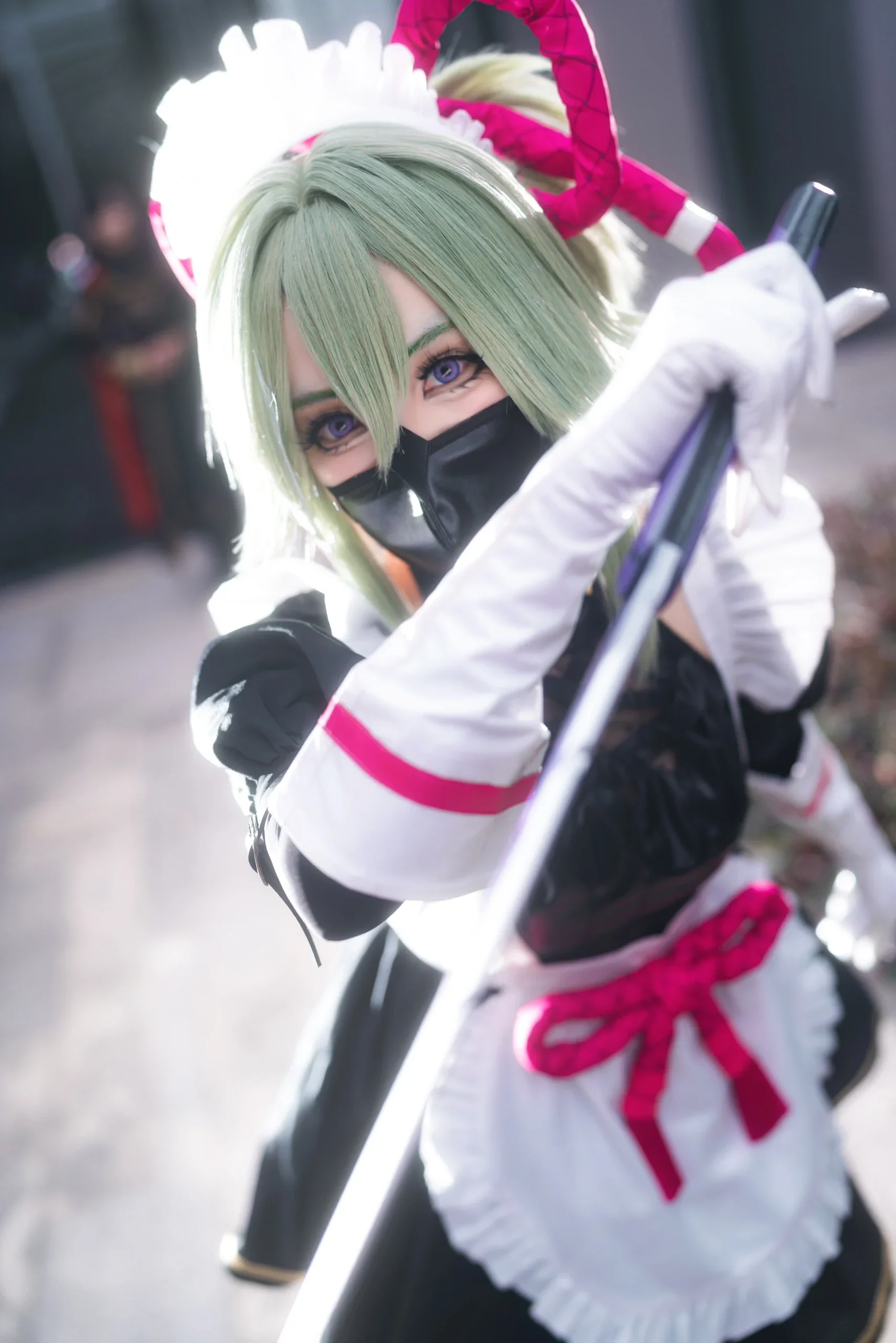 【原神久歧忍cos】荒泷派二把手的女仆装，气场十足 - 第 2 张
