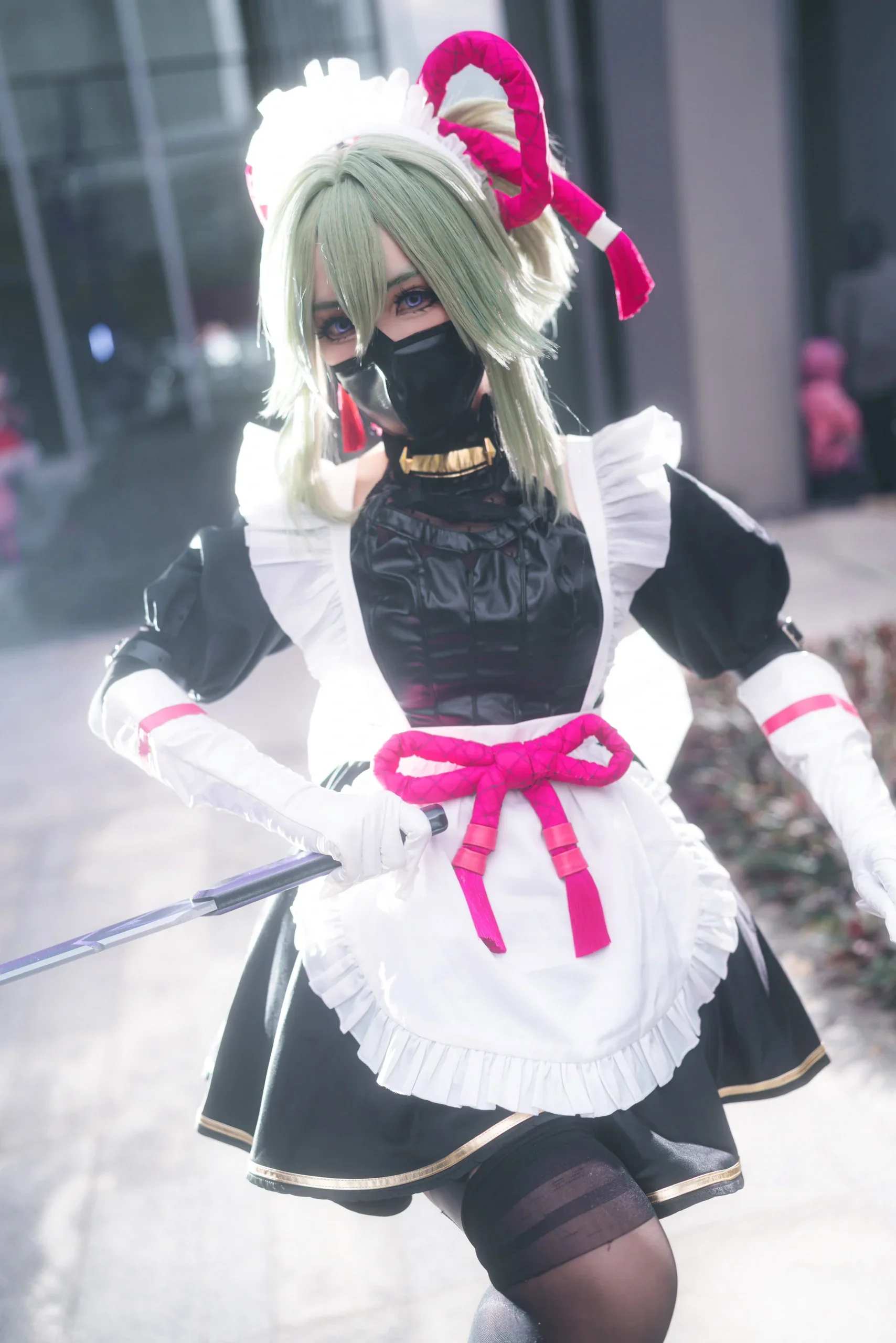 【原神久歧忍cos】荒泷派二把手的女仆装，气场十足 - 第 4 张