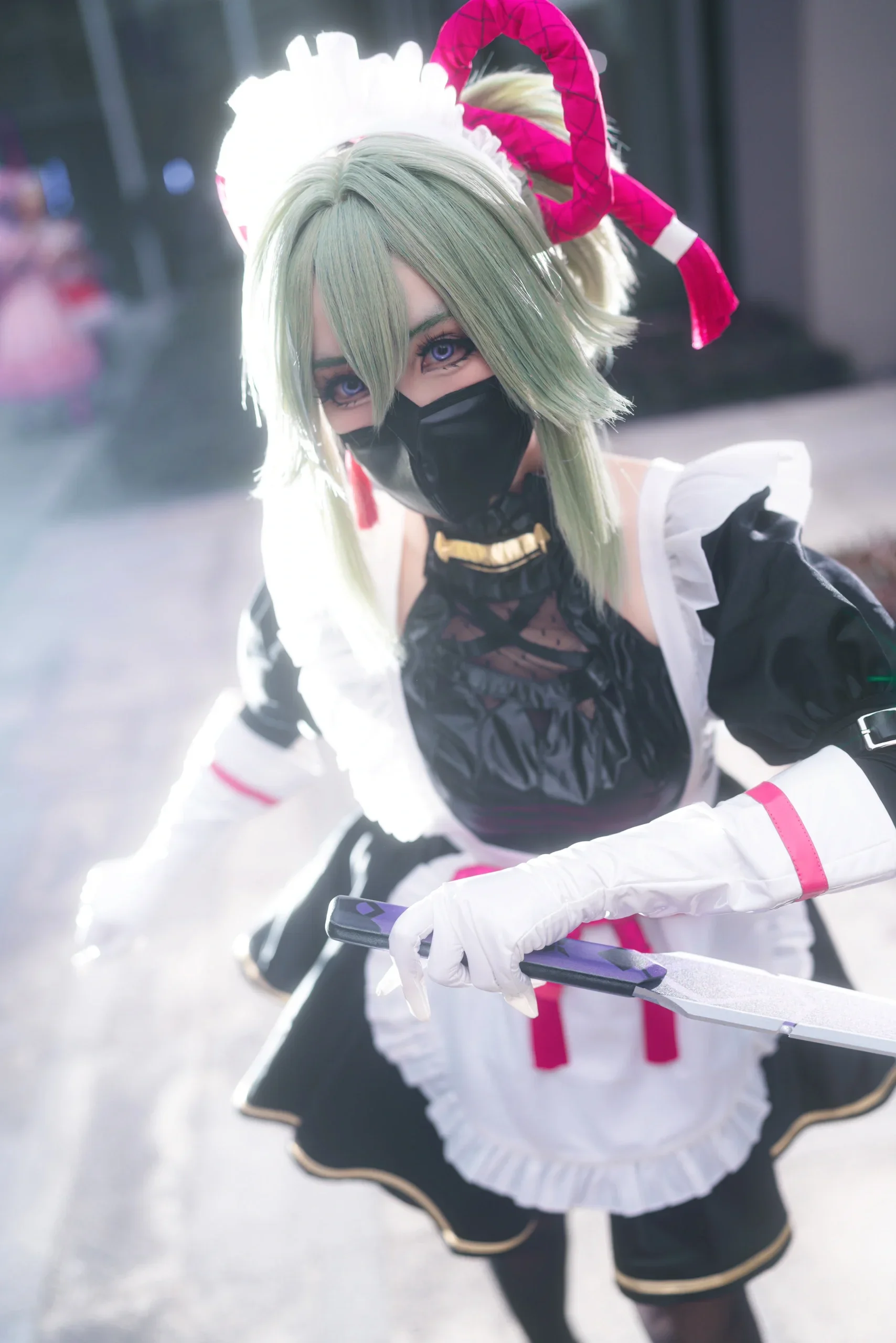 【原神久歧忍cos】荒泷派二把手的女仆装，气场十足 - 第 5 张