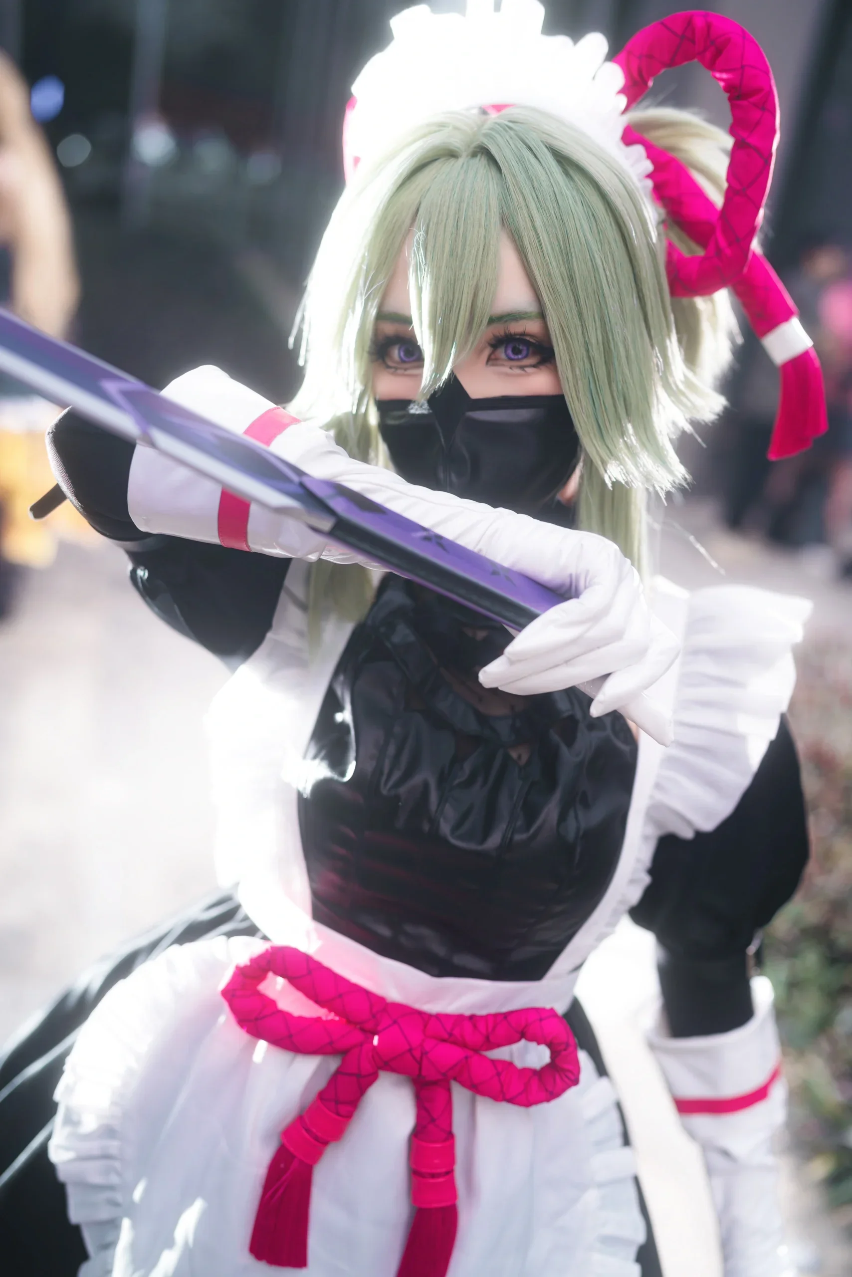 【原神久歧忍cos】荒泷派二把手的女仆装，气场十足 - 第 6 张
