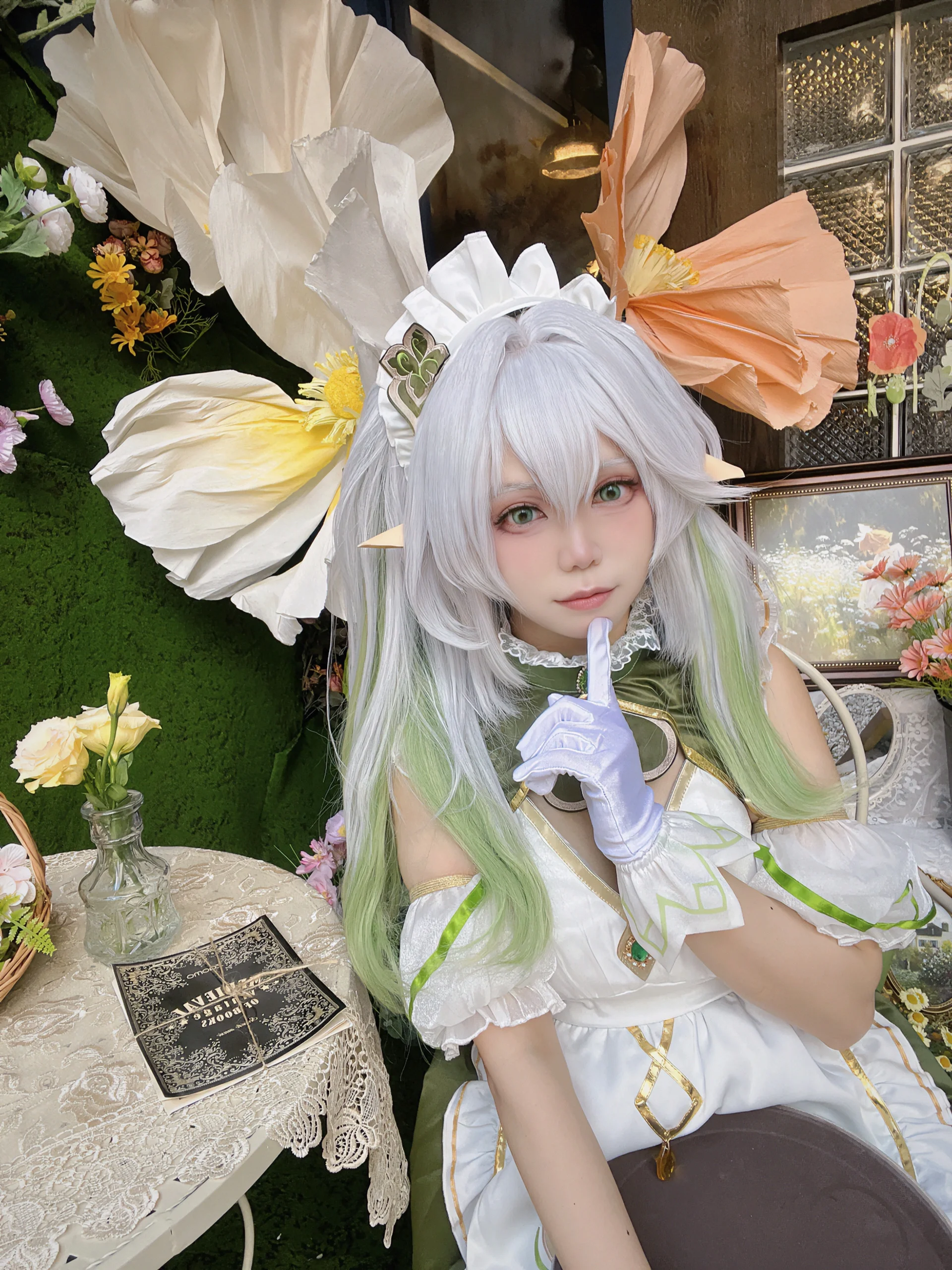 【納西妲cos】原神女僕裝，草神大人的靜謐森林感 - 第 3 張