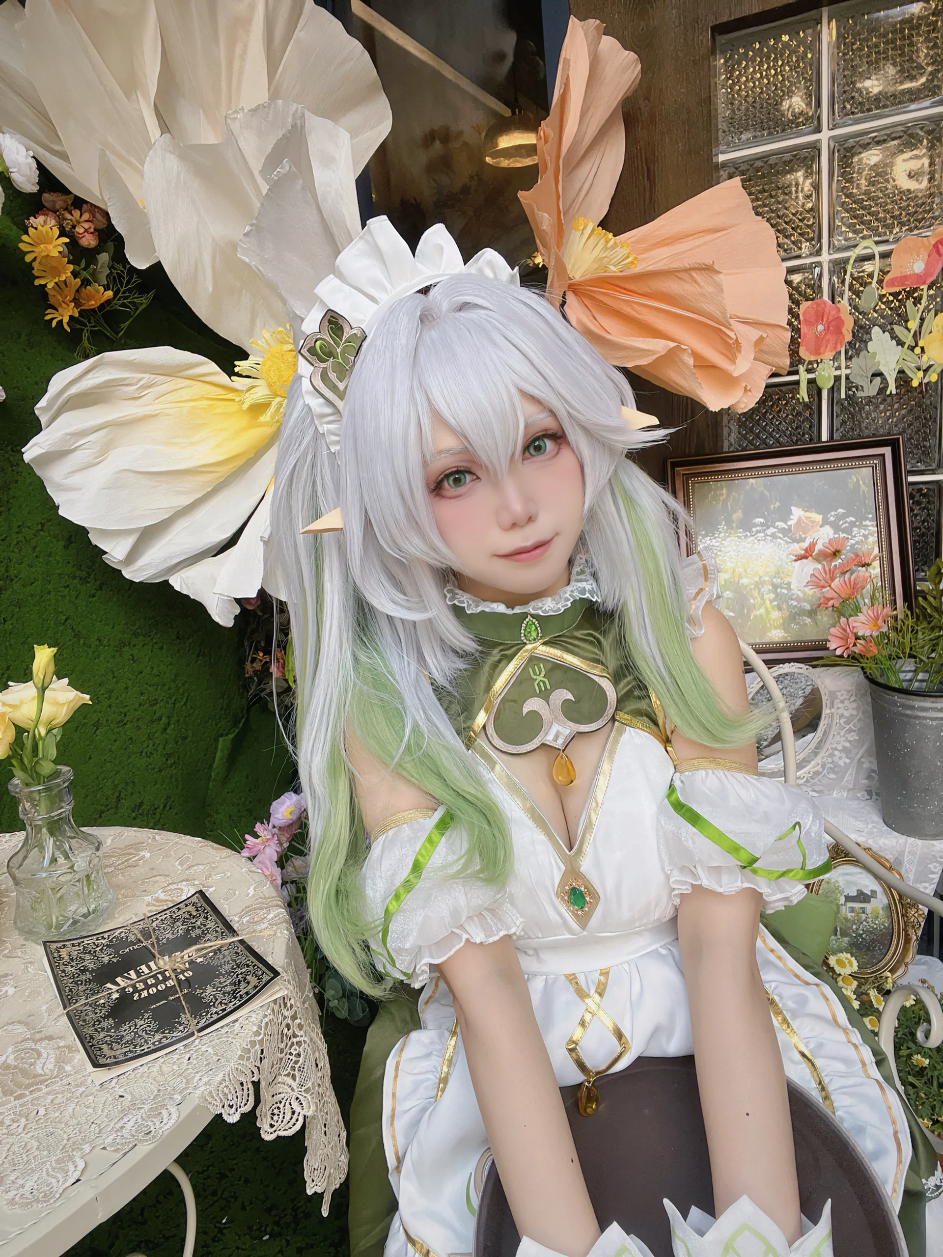【納西妲cos】原神女僕裝，草神大人的靜謐森林感 - 第 5 張