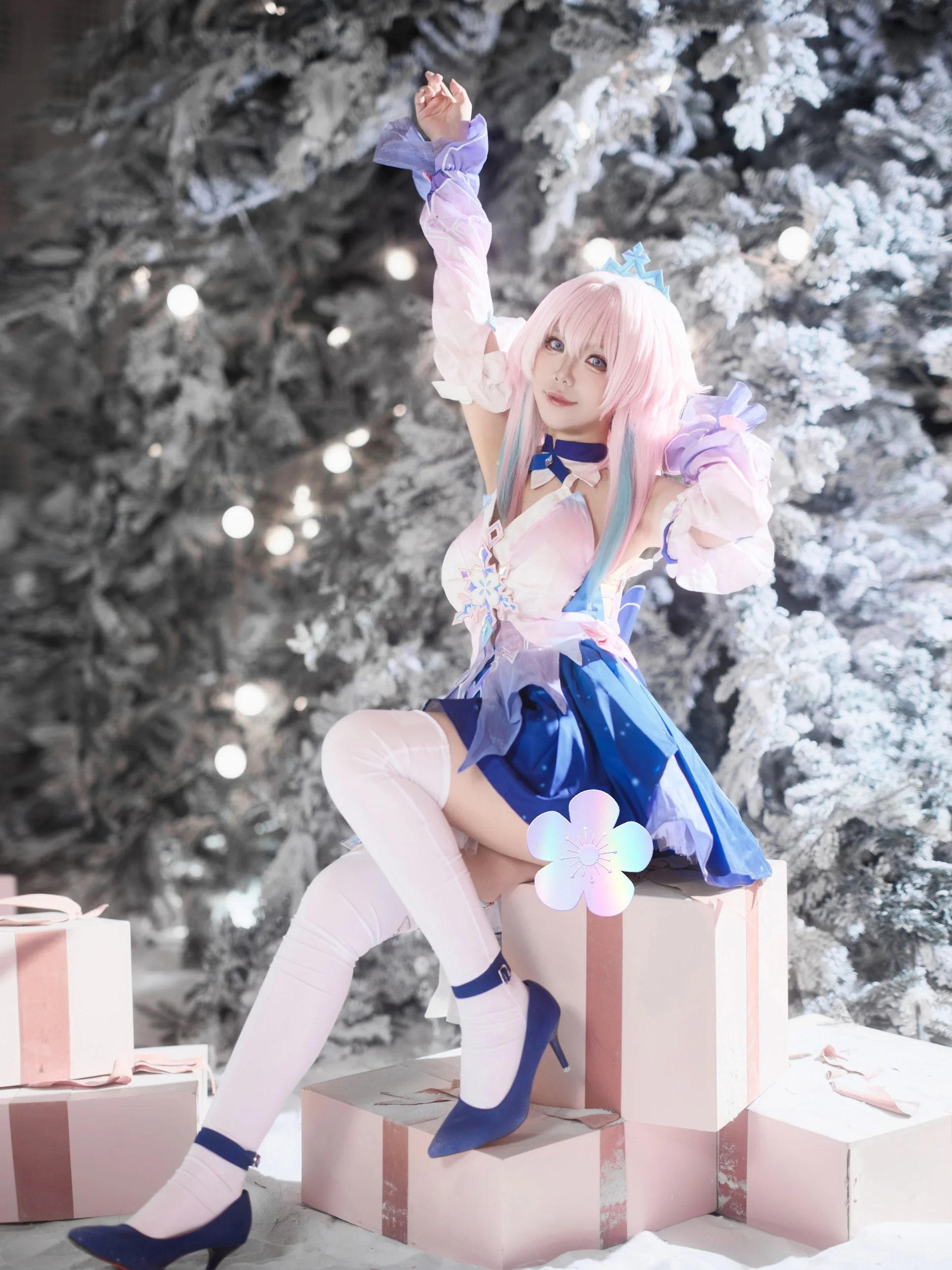 【三月七cos】雪中的生日派对，这颗星星今天属于我 - 第 1 张