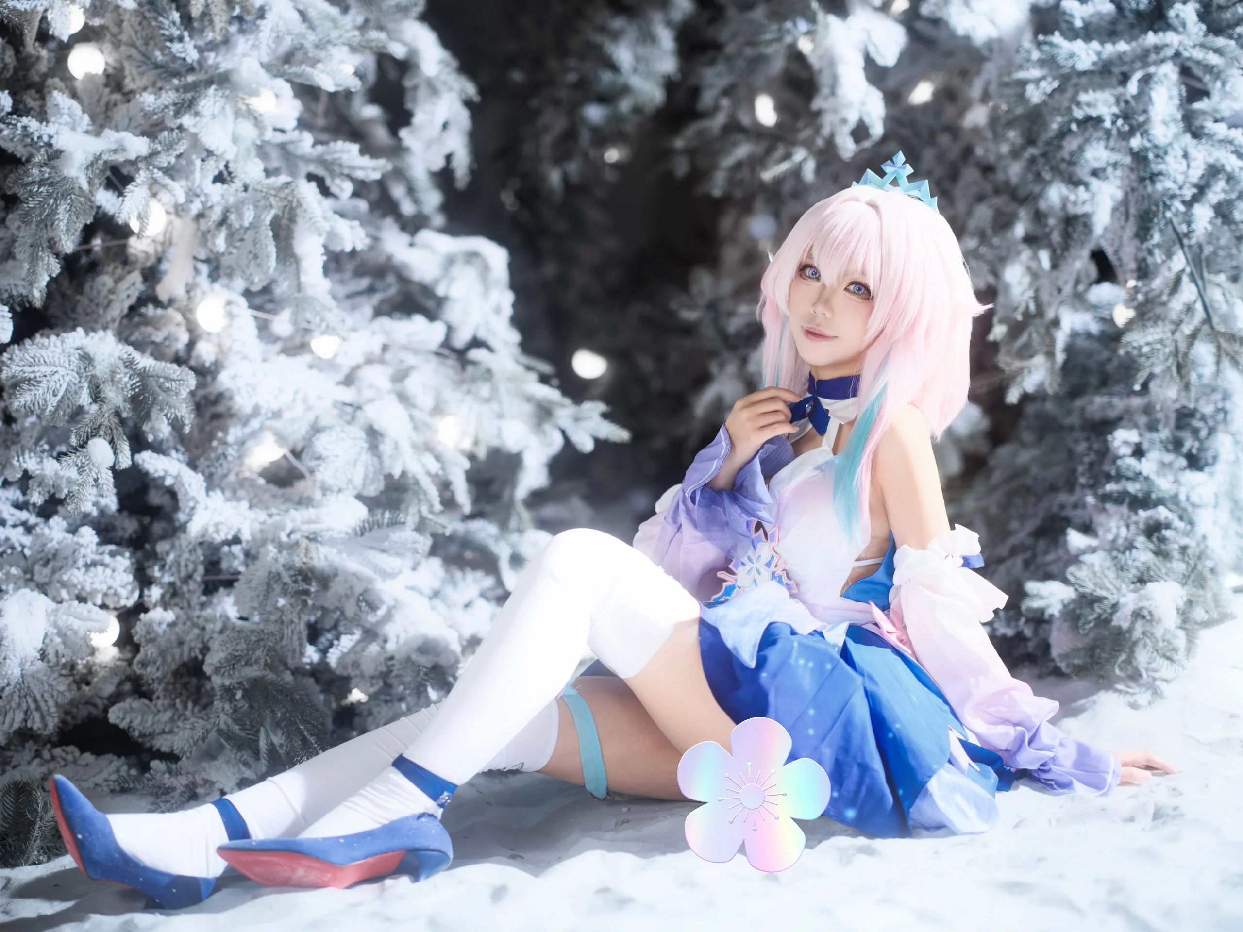 【三月七cos】雪中的生日派对，这颗星星今天属于我 - 第 4 张