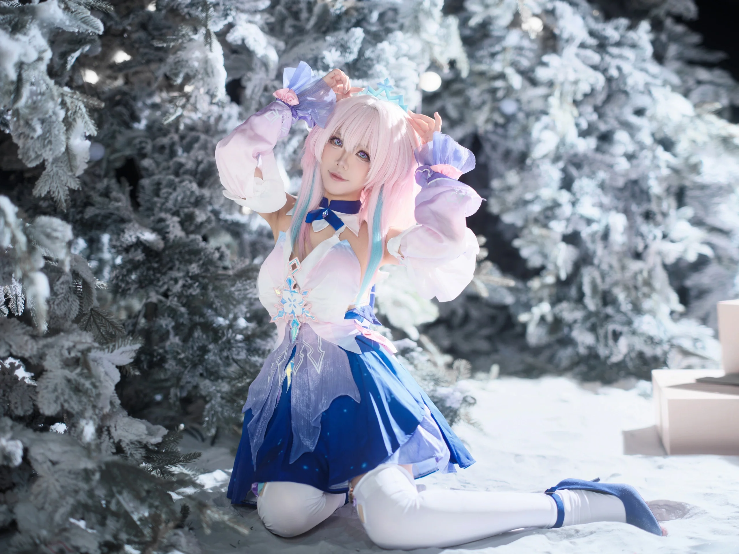 【三月七cos】雪中的生日派对，这颗星星今天属于我 - 第 8 张
