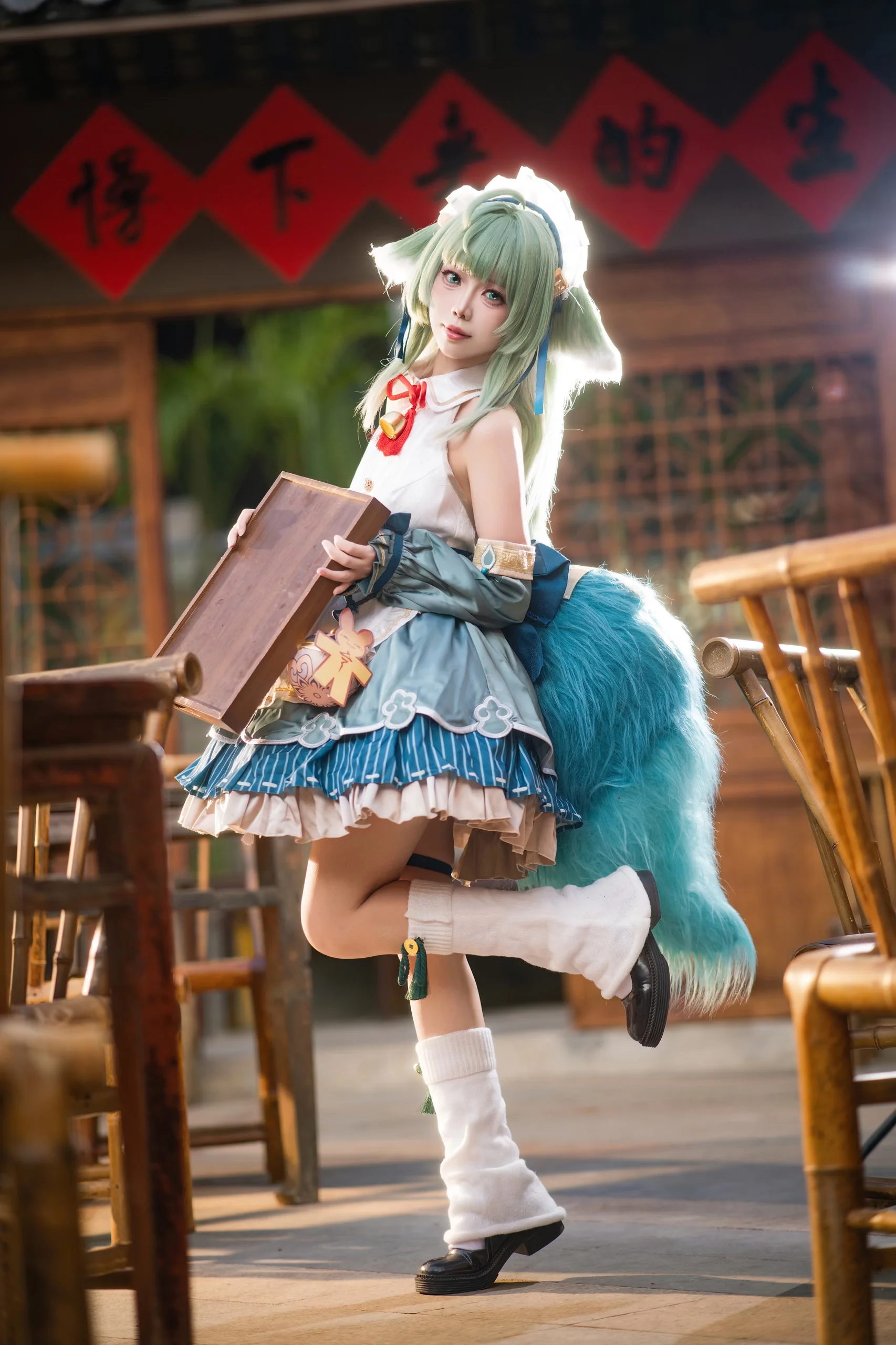 【藿藿cos】在崩壞星穹鐵道的傳統茶室裡當女僕 - 第 3 張