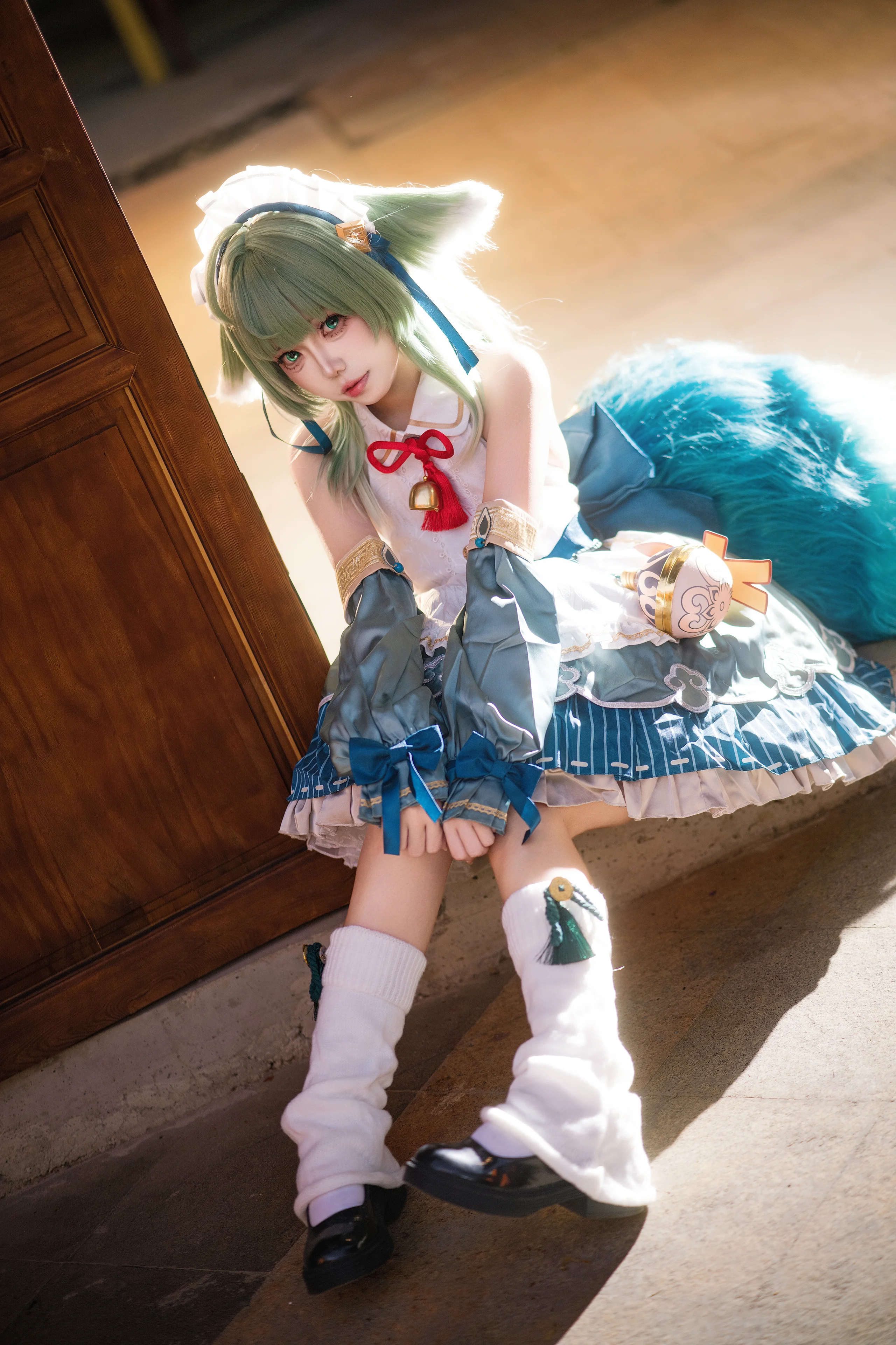 【藿藿cos】在崩壞星穹鐵道的傳統茶室裡當女僕 - 第 4 張