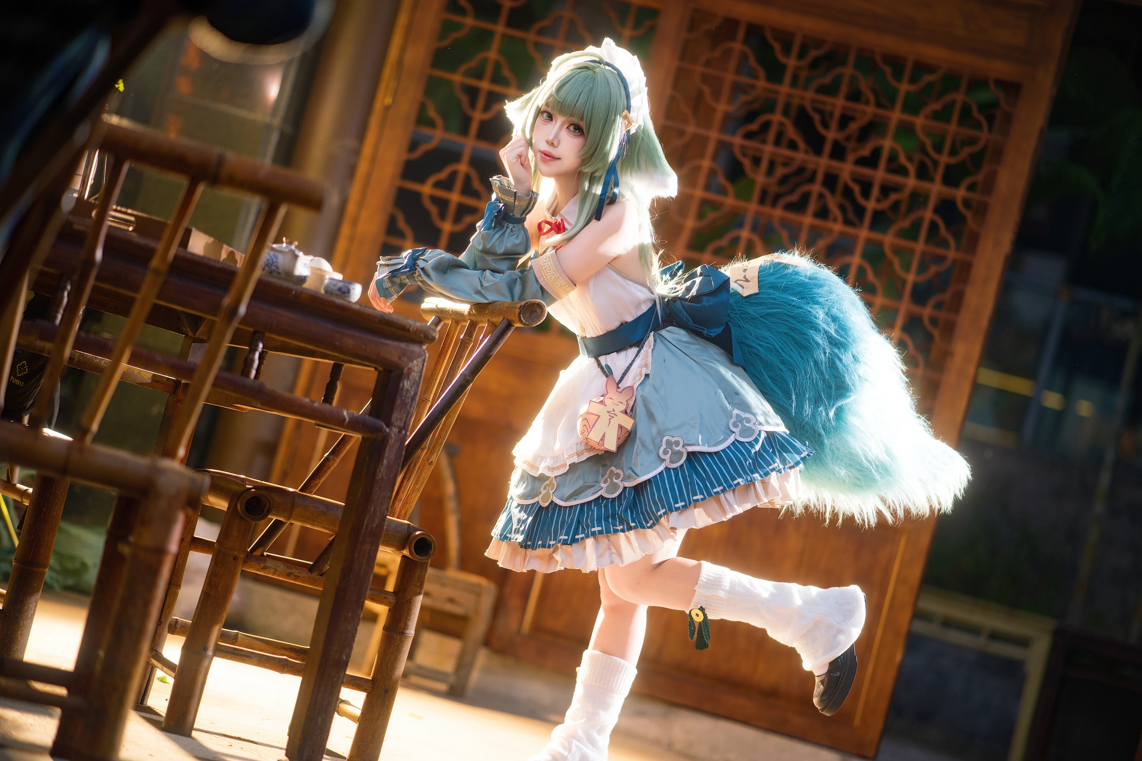【藿藿cos】在崩坏星穹铁道的传统茶室里当女仆