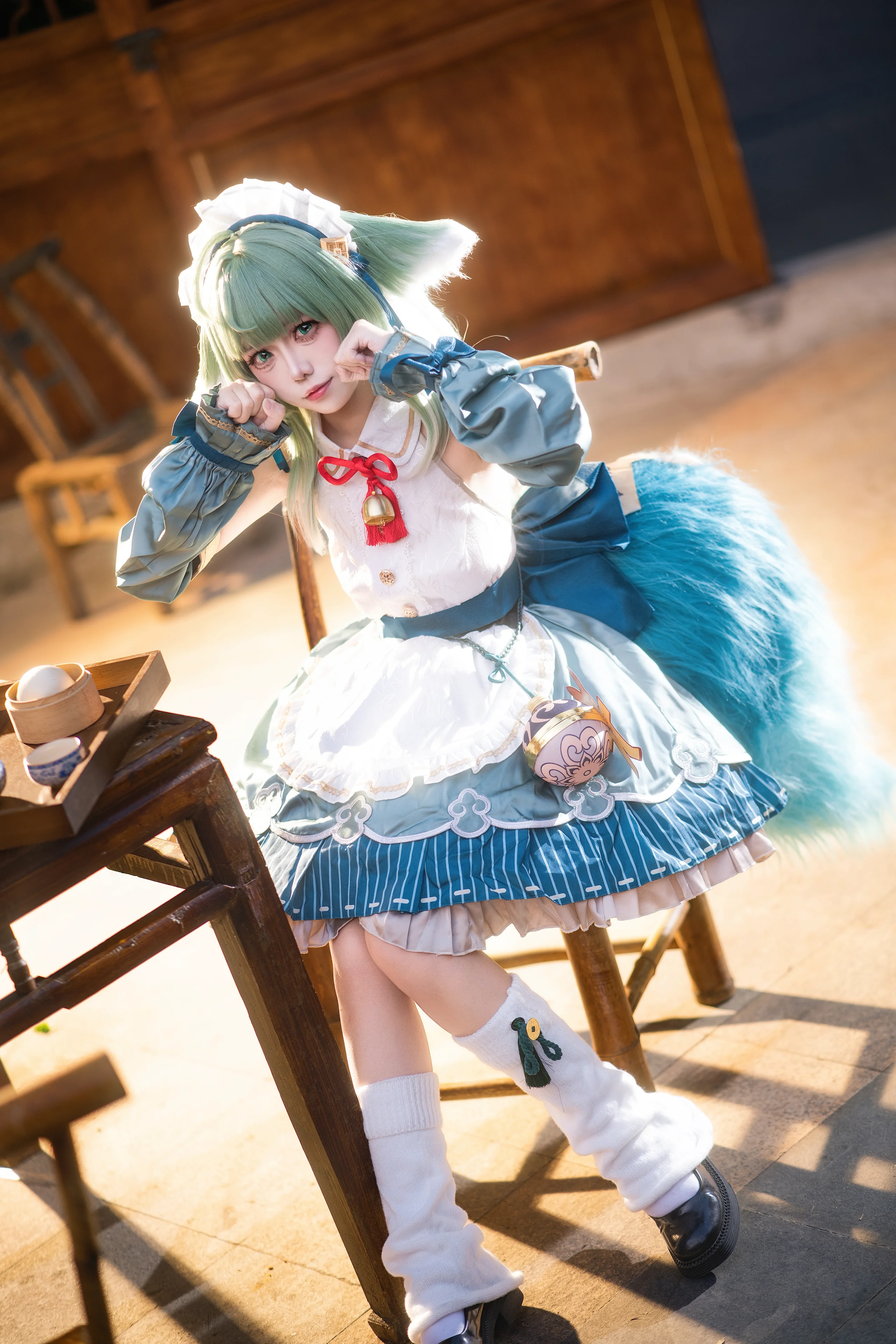 【藿藿cos】在崩壞星穹鐵道的傳統茶室裡當女僕 - 第 6 張