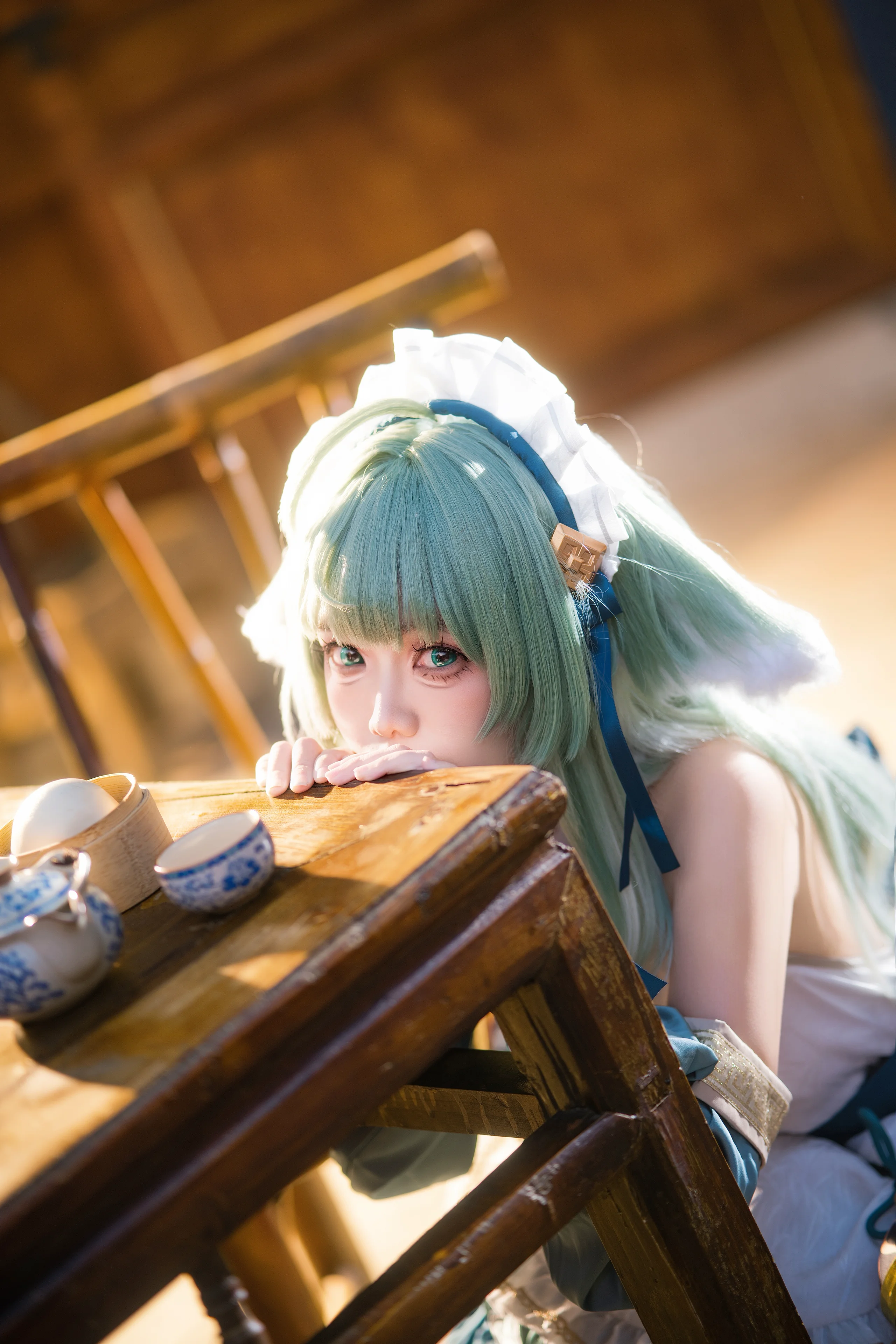 【藿藿cos】在崩壞星穹鐵道的傳統茶室裡當女僕 - 第 7 張