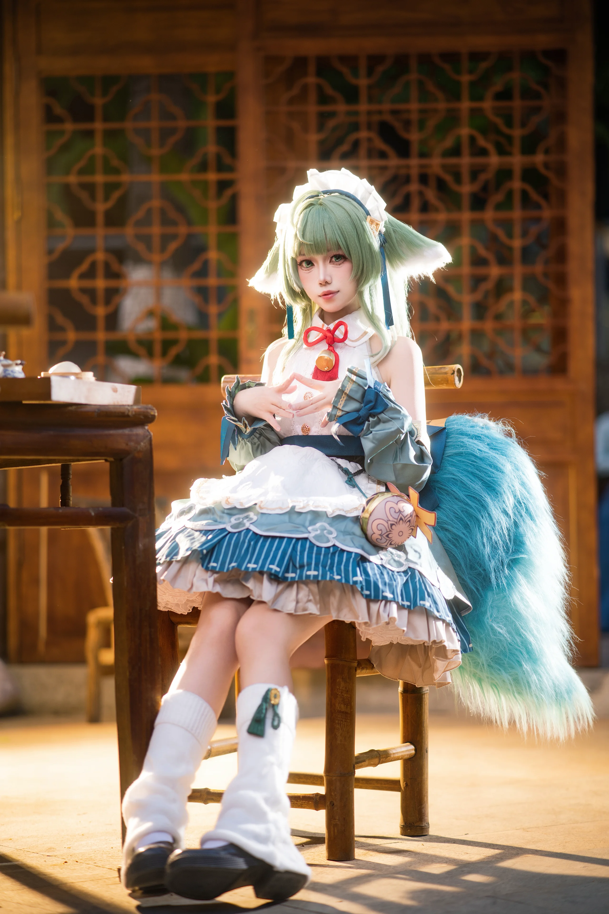 【藿藿cos】在崩壞星穹鐵道的傳統茶室裡當女僕 - 第 8 張