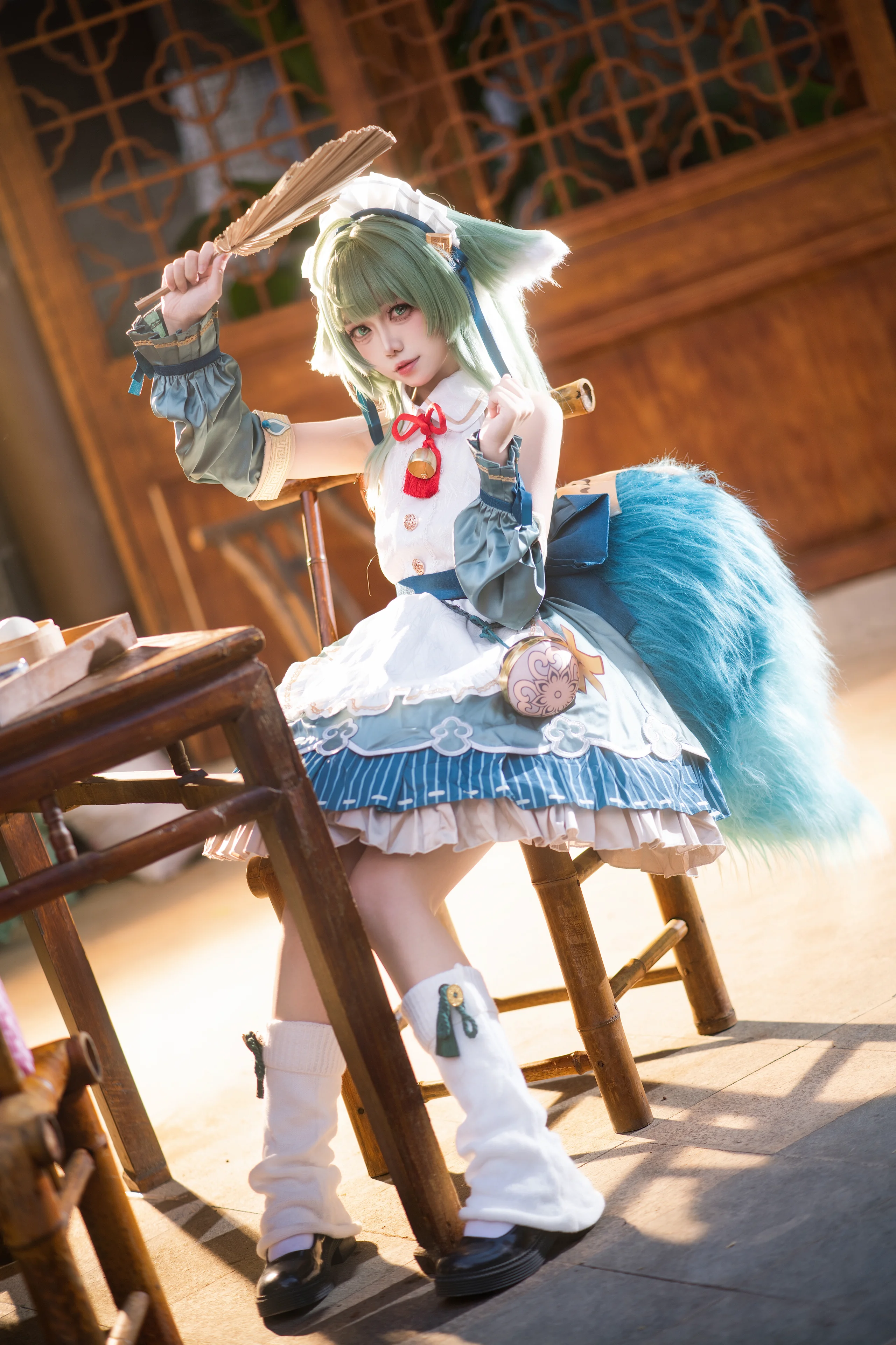 【藿藿cos】在崩壞星穹鐵道的傳統茶室裡當女僕 - 第 9 張