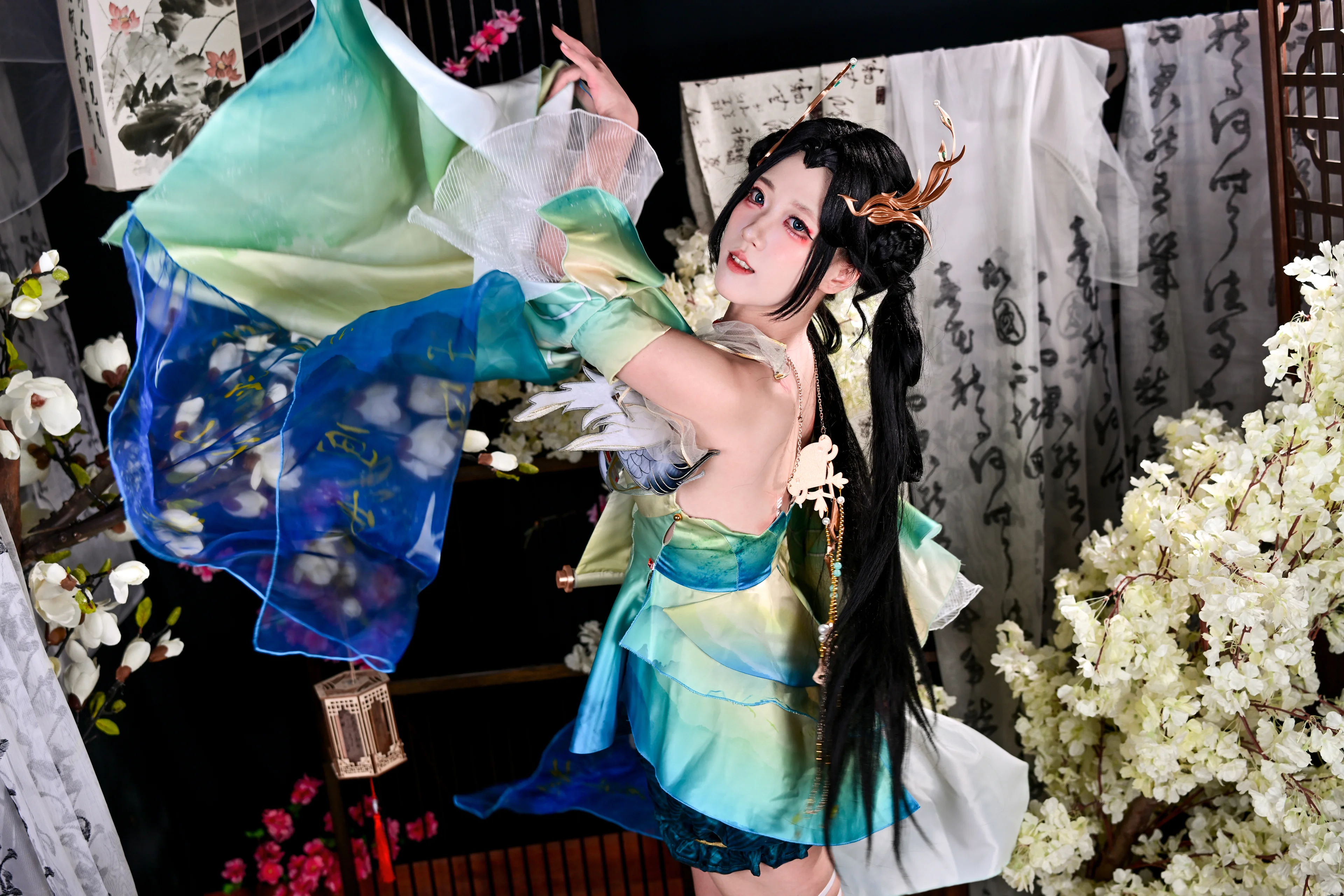 【蓝梦cos】永劫无间里的那份灵动与飘逸 - 第 3 张