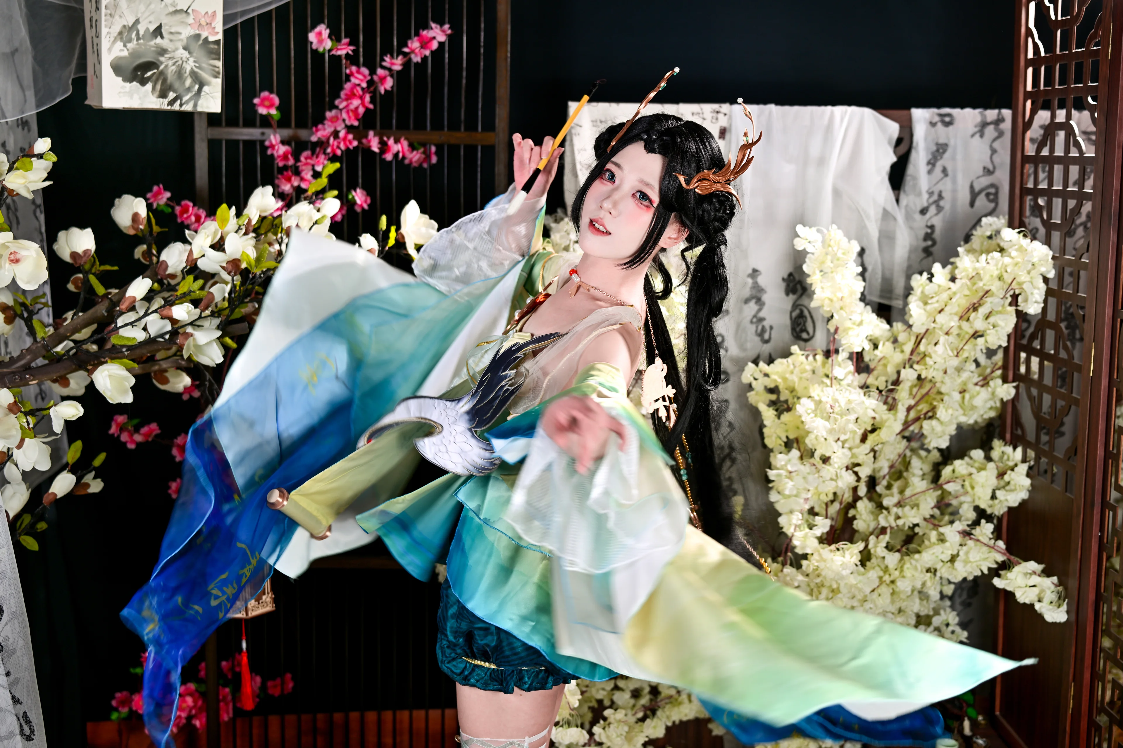 【蓝梦cos】永劫无间里的那份灵动与飘逸 - 第 6 张
