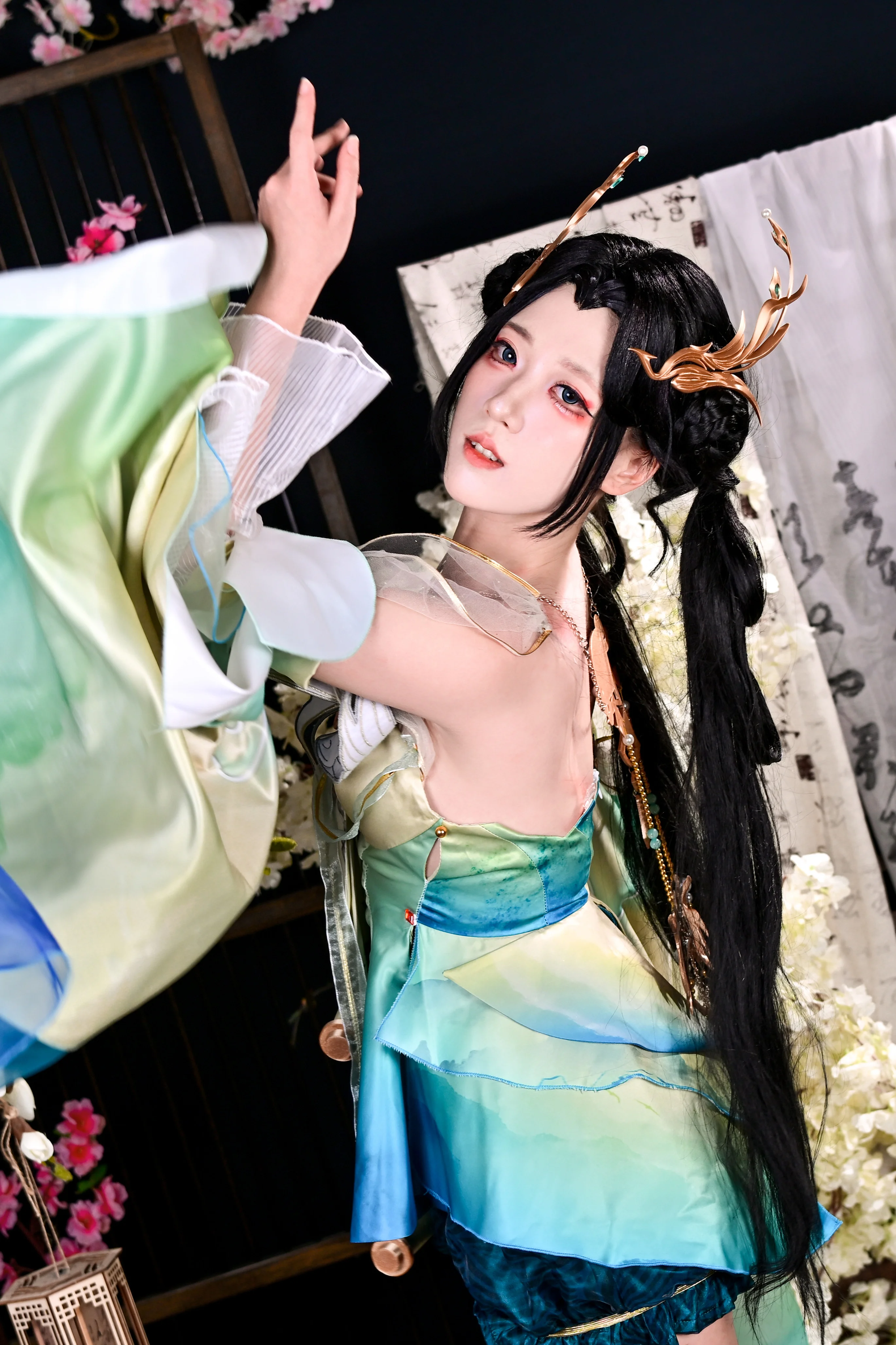 【蓝梦cos】永劫无间里的那份灵动与飘逸 - 第 7 张