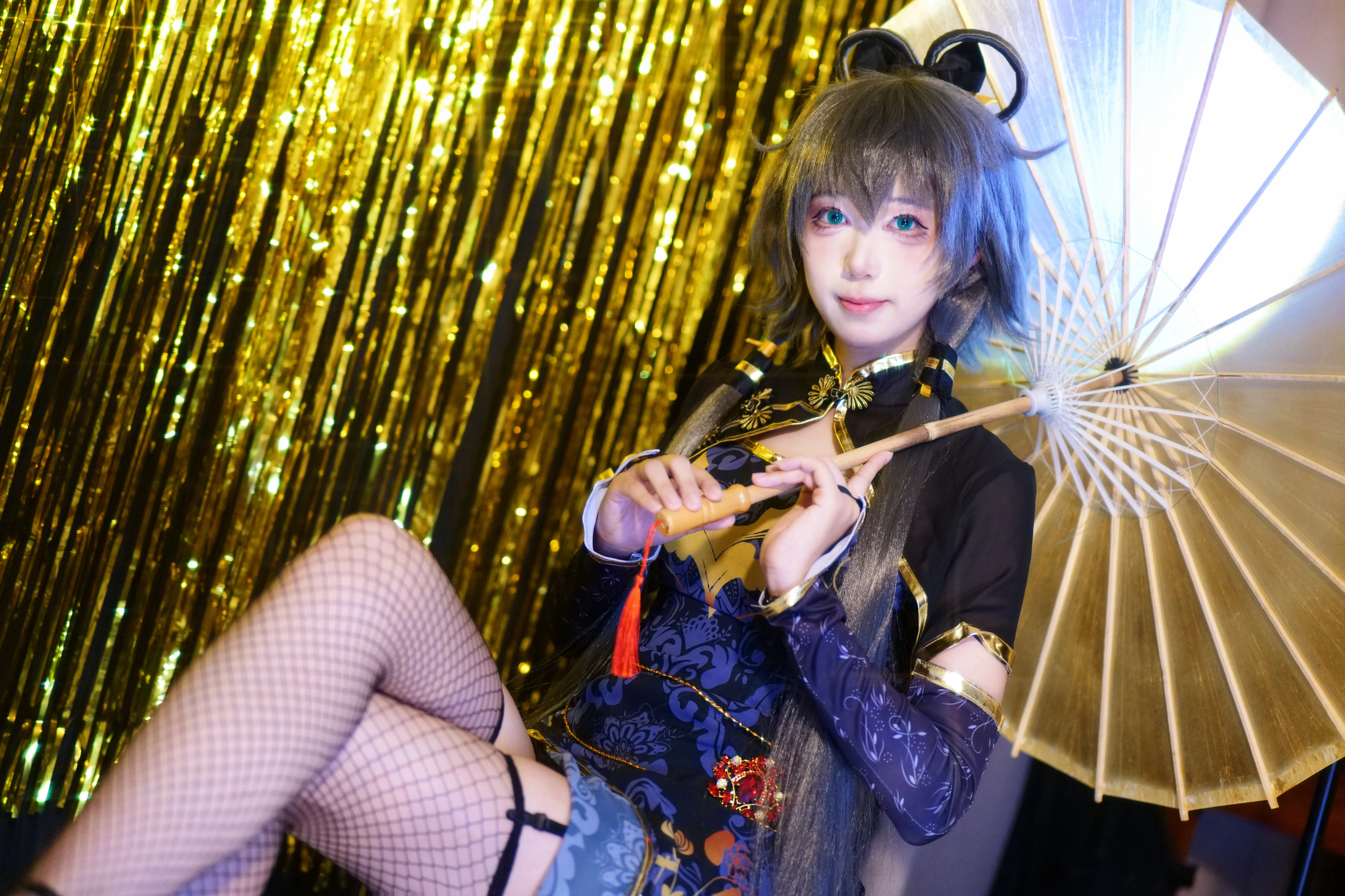 【洛天依cos】金丝雀主题下的国风改良旗袍演绎 - 第 6 张