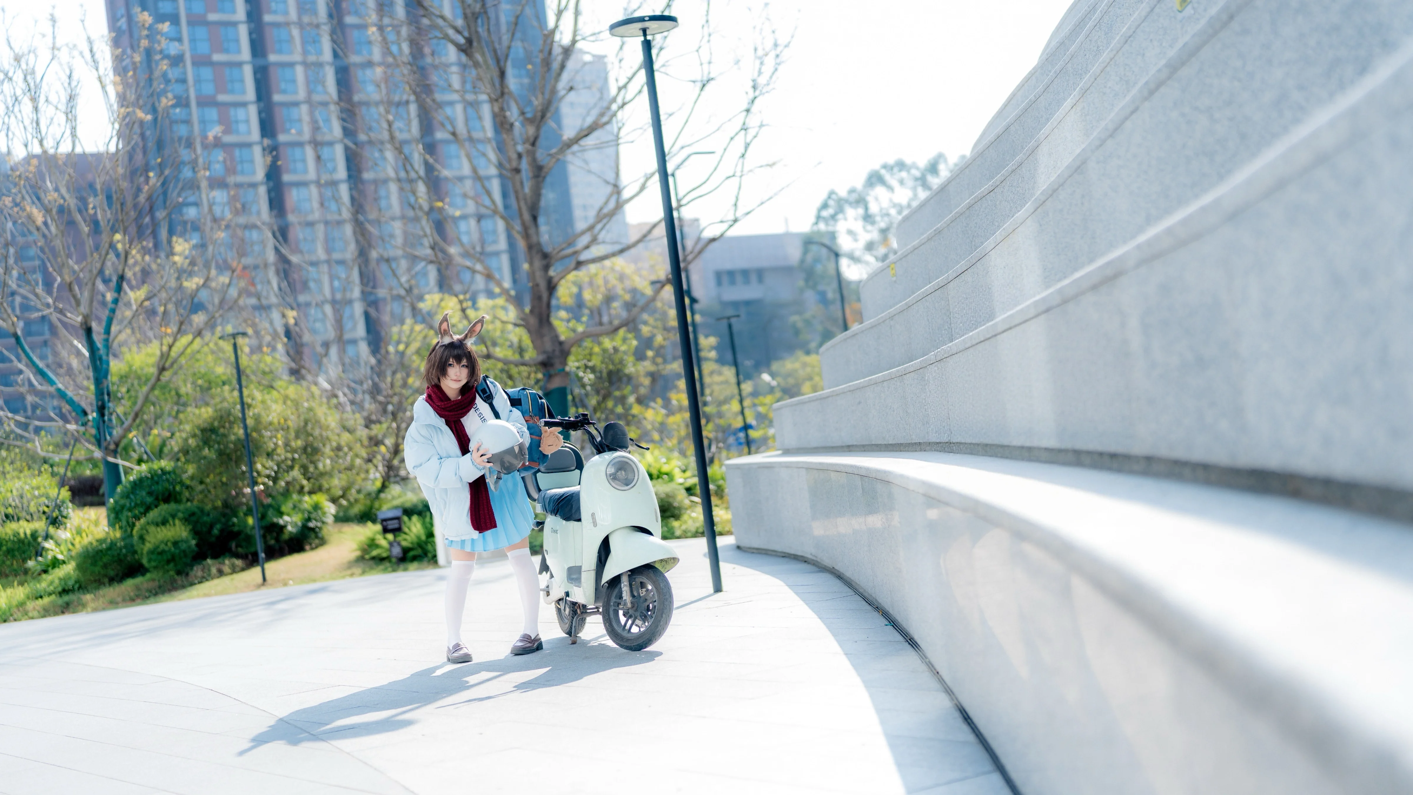 【阿米婭cos】明日方舟見習聯結者，騎上小車去兜風 - 第 10 張